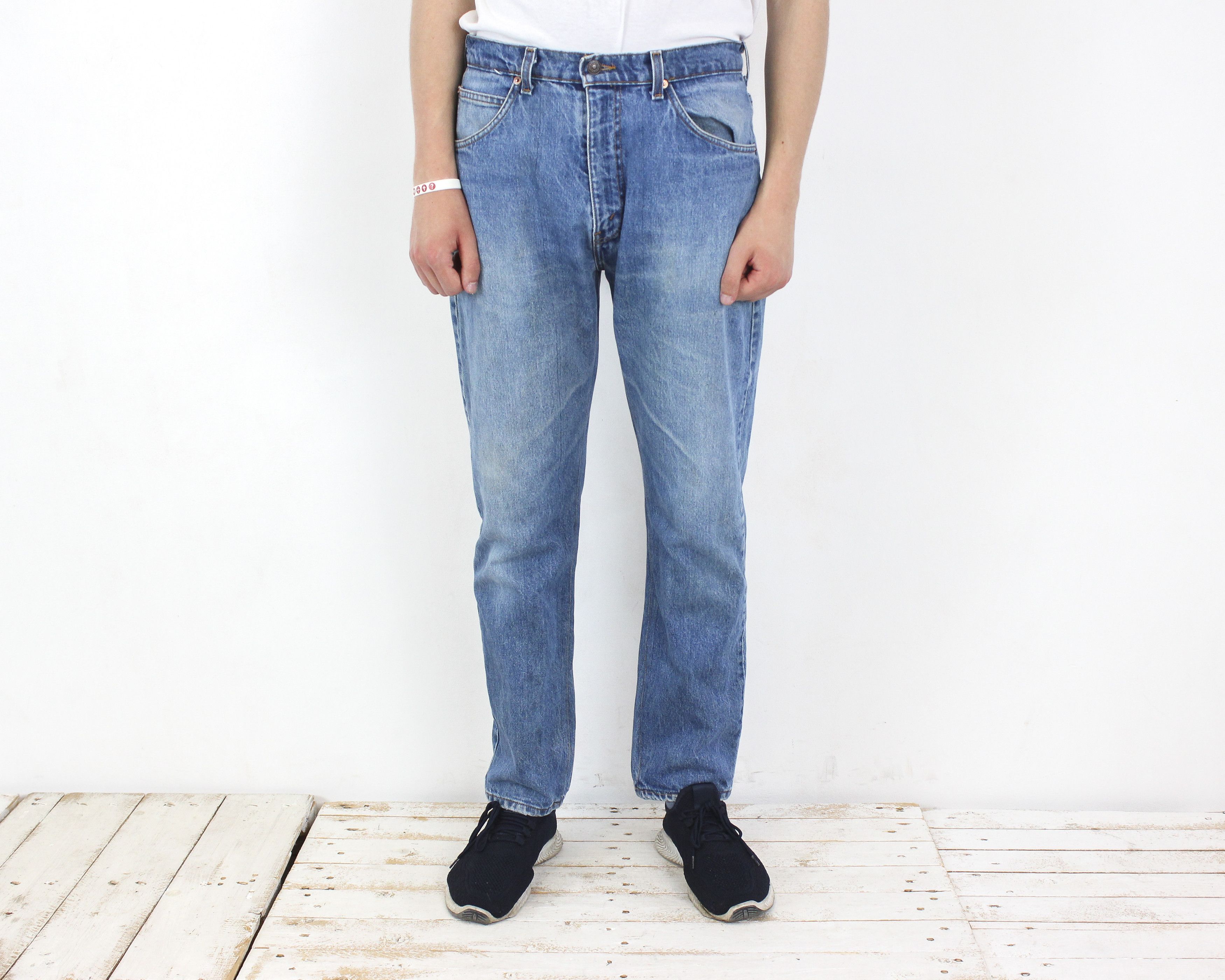 Levi's 610 Orange Tab W33 L32 Slim Fit Straight Jeans Denim 90's Size US 33 - 1 Thumbnail