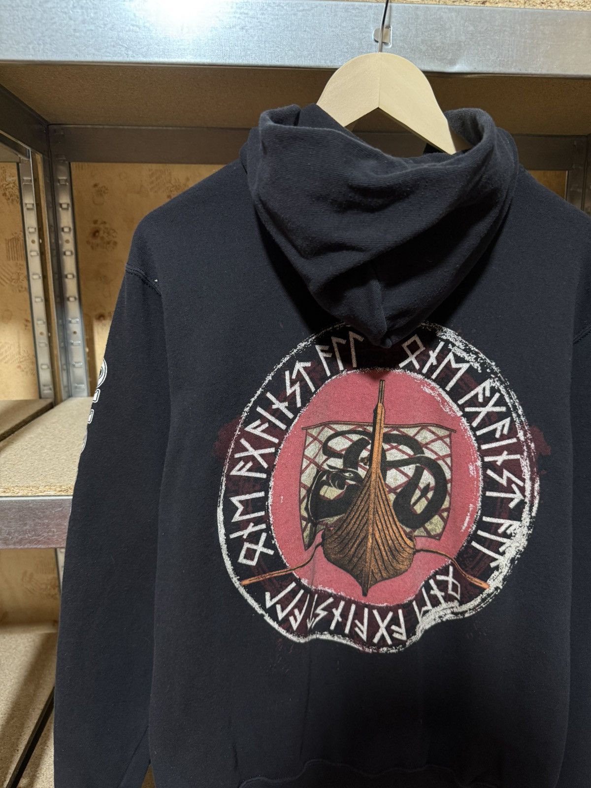 Band Tees × Vintage Vintage 90’s Amon Amarch One Against All Hoodie Y2K Hype Size US L / EU 52-54 / 3 - 4 Thumbnail