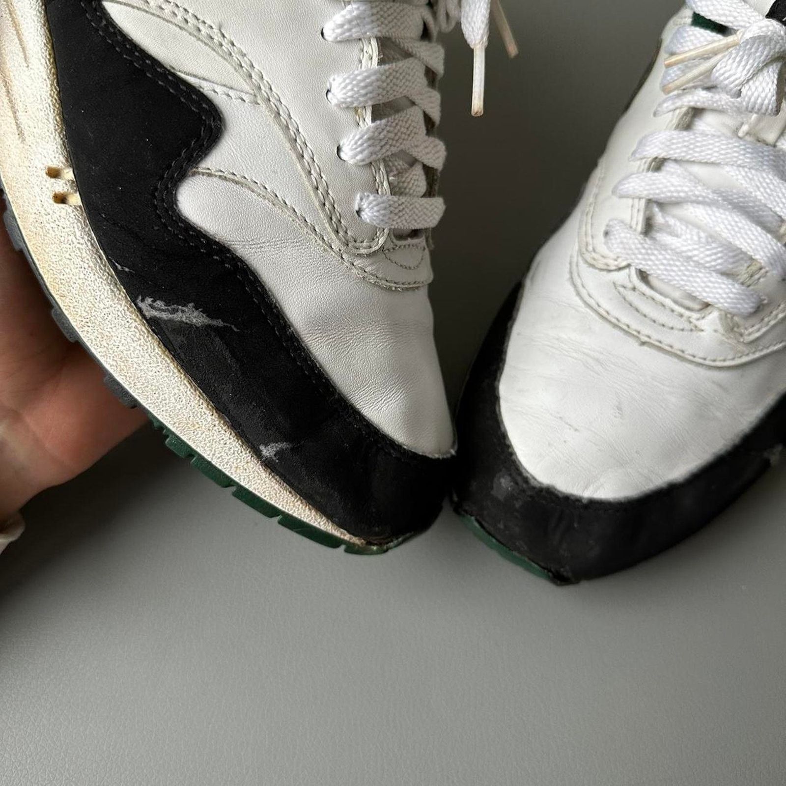 Nike RARE Nike Air Max 1 OG Black Forest Green 2003 US Size 9.5 Size US 9.5 / EU 42-43 - 3 Thumbnail