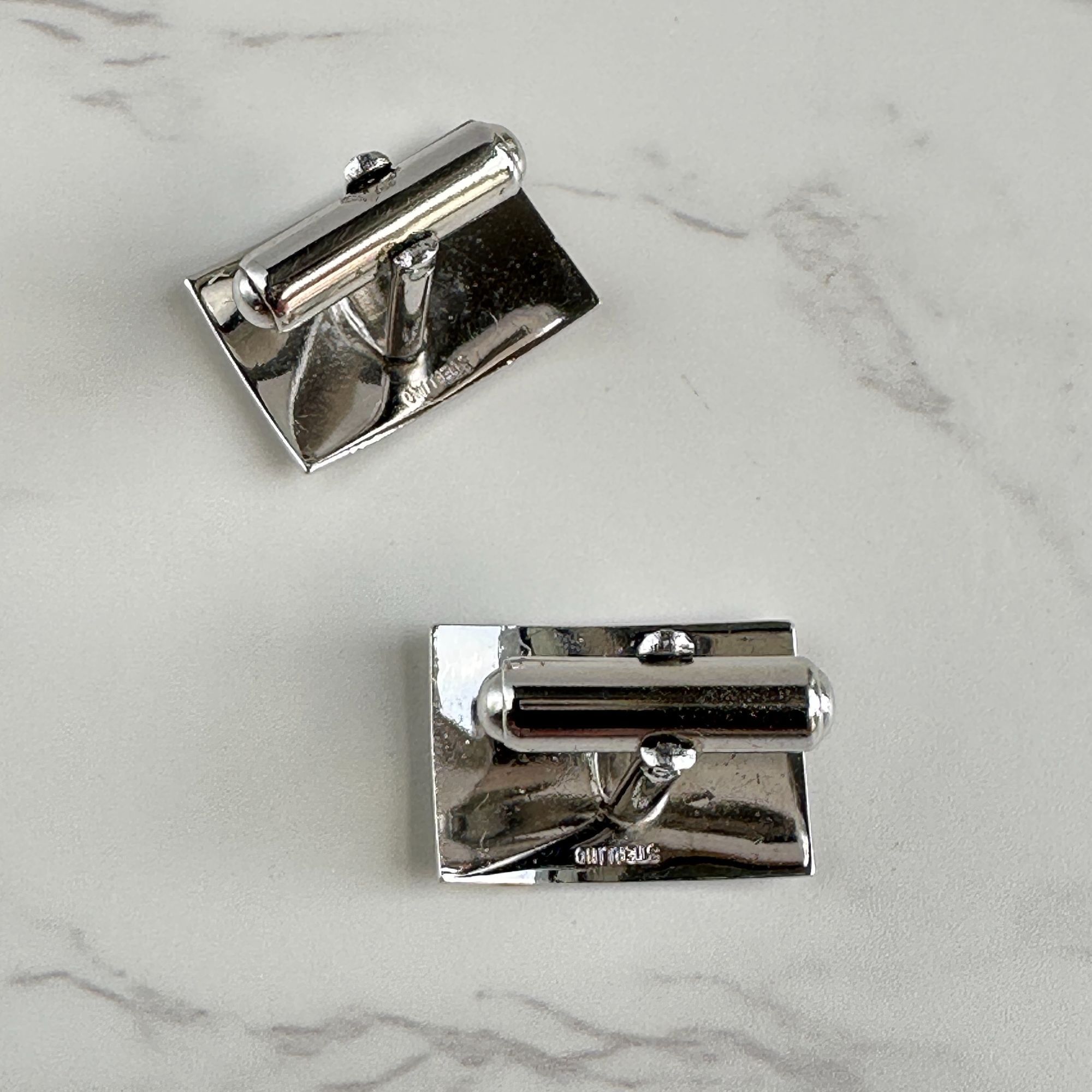Vintage Vintage Sterling Silver Cufflinks – Engravable Size ONE SIZE - 8 Thumbnail