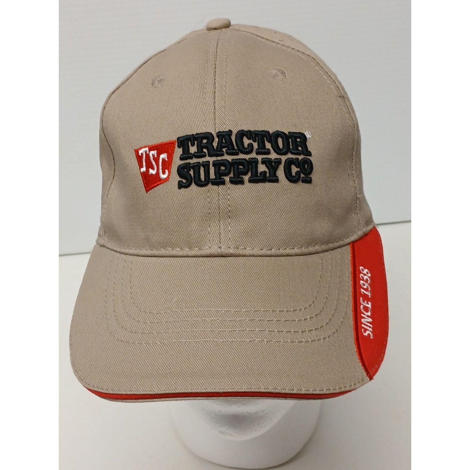 Other TSC Tractor Supply Co 1938 (OSFM) Strap back Tan Hat Cap Size ONE SIZE - 5 Thumbnail