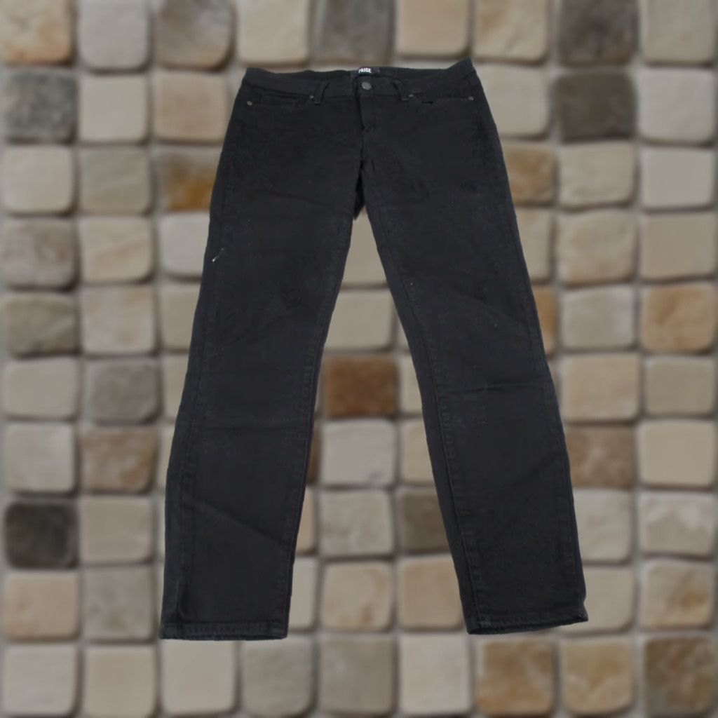 Paige Paige Verdugo Jeans Womens 31 Black Ankle Skinny Denim Size 24" / US 00 / IT 34 - 1 Thumbnail