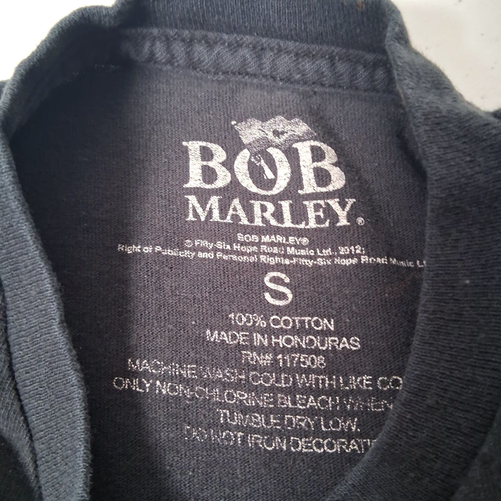 Vintage Bob Marley Shirt S Cotton Knit Short Sleeve Crew Neck Graphic Distressed Black Rastafari Music T-Shirt Mens Size US S / EU 44-46 / 1 - 6 Thumbnail