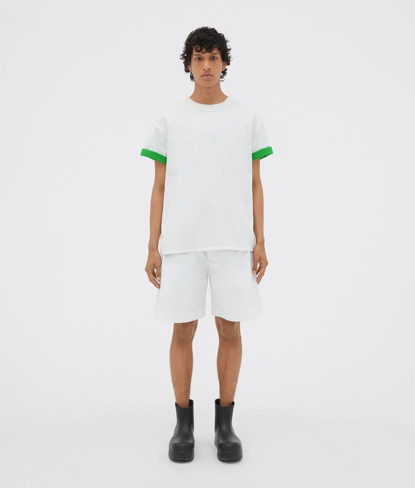 image of Bottega Veneta O1Bcso1Str0324 T-Shirt In White, Men's (Size Small)
