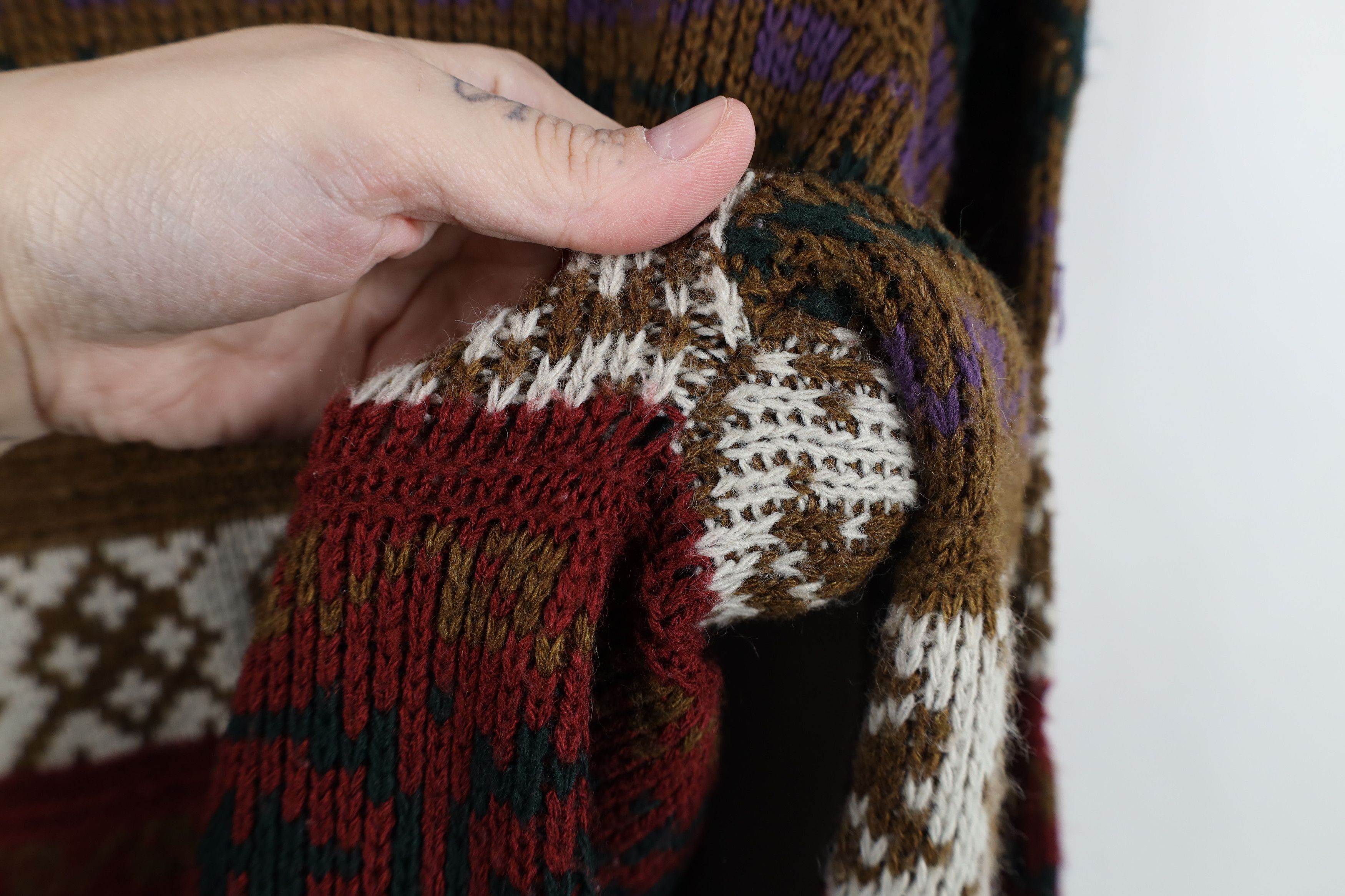 Vintage Vintage 90s Streetwear Fair Isle Knit Crewneck Sweater USA Size US S / EU 44-46 / 1 - 7 Thumbnail