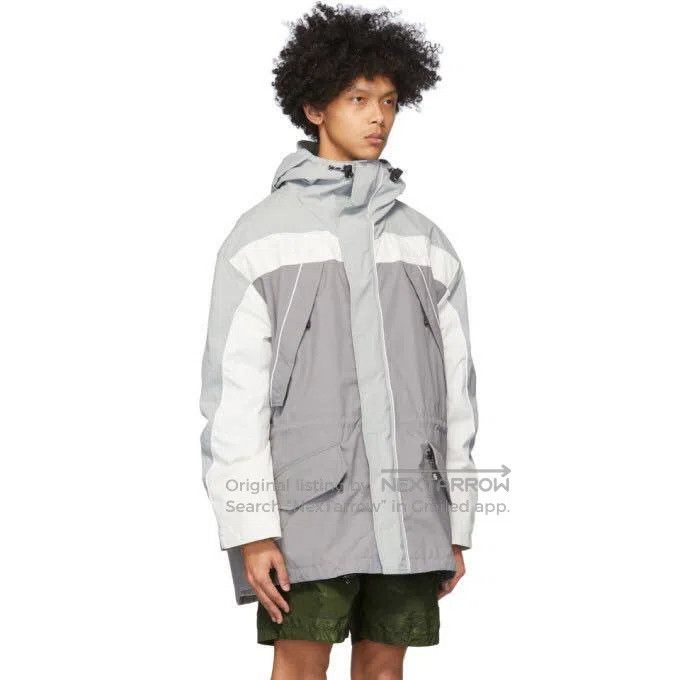 Martine Rose Martine Rose White and Grey Patchwork Silhouette Windbreak Size US S / EU 44-46 / 1 - 8 Thumbnail