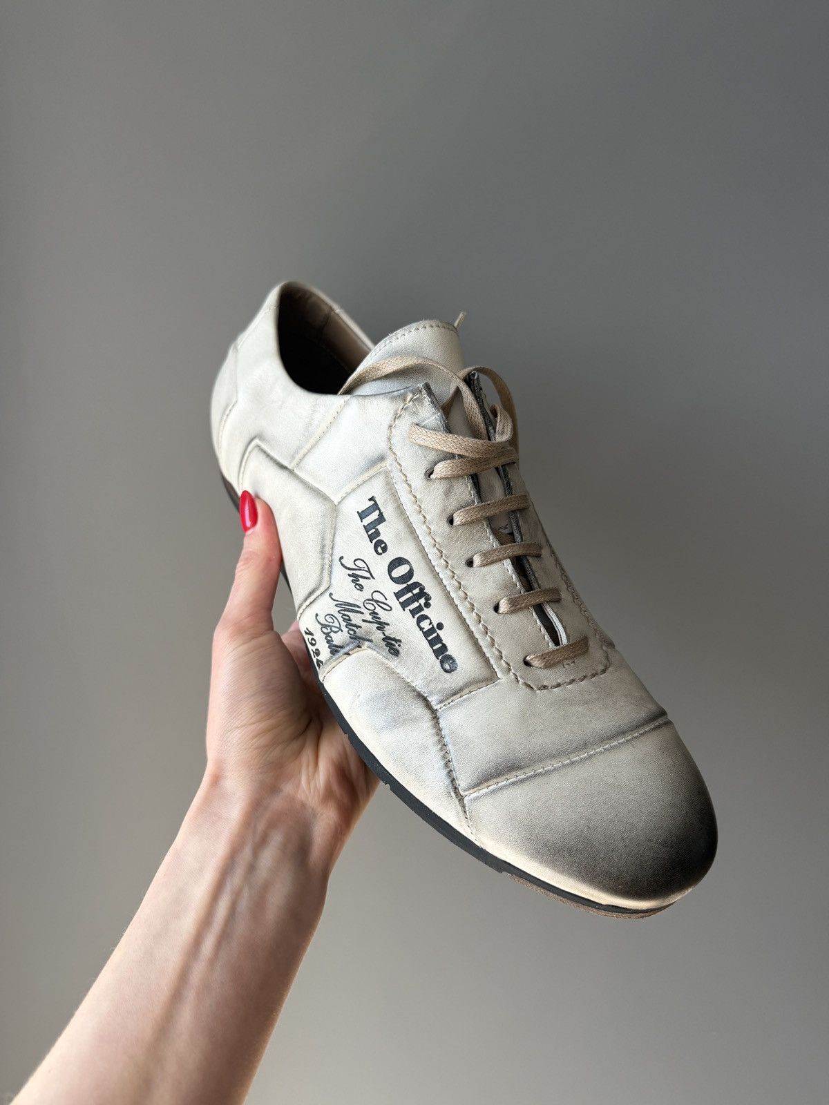 Officine Creative Officine Creative Vintage Distressed Low Top Sneakers Size US 10 / EU 43 - 4 Thumbnail