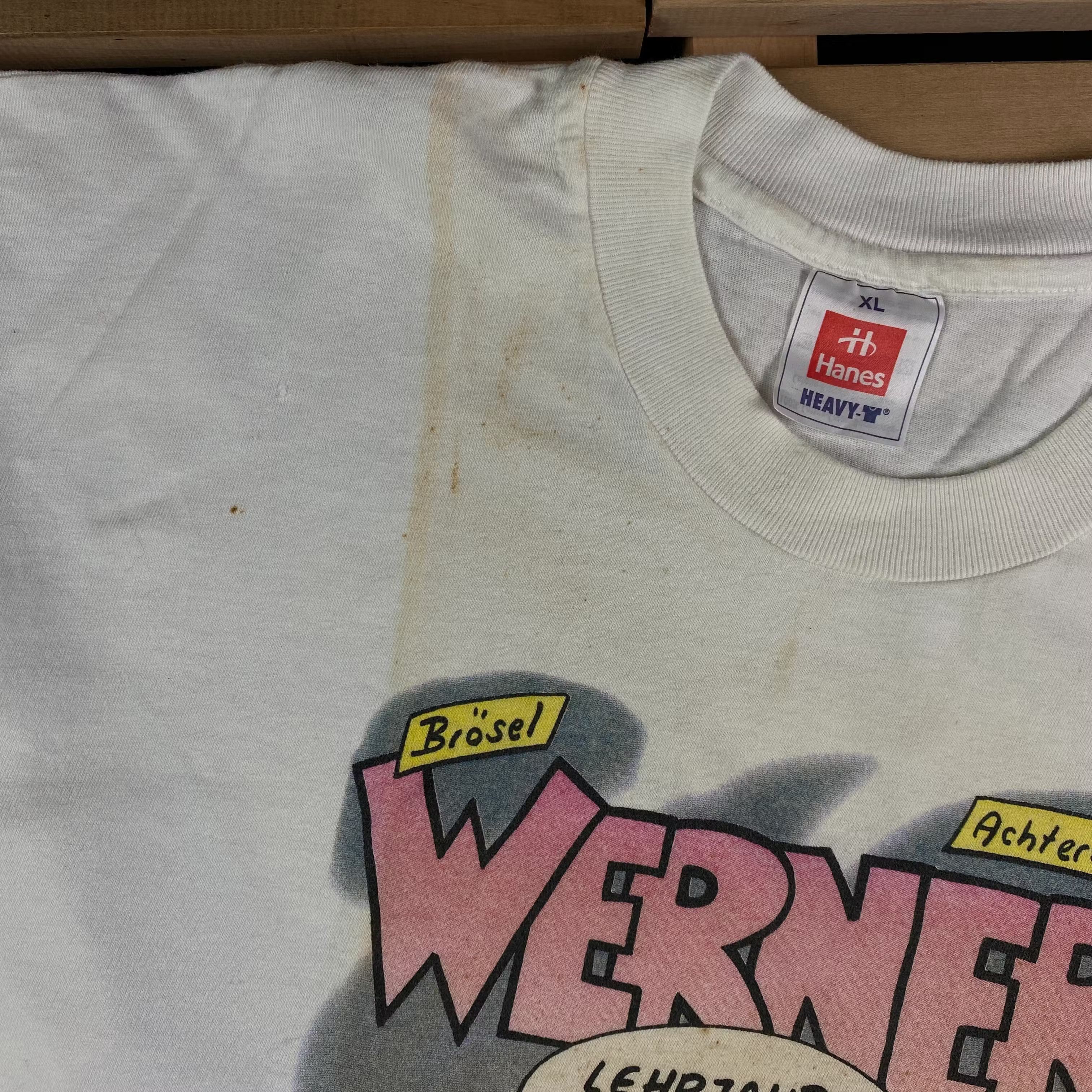 Vintage Mens Vintage T Shirt Werner Humor Size XL Size US XL / EU 56 / 4 - 4 Thumbnail