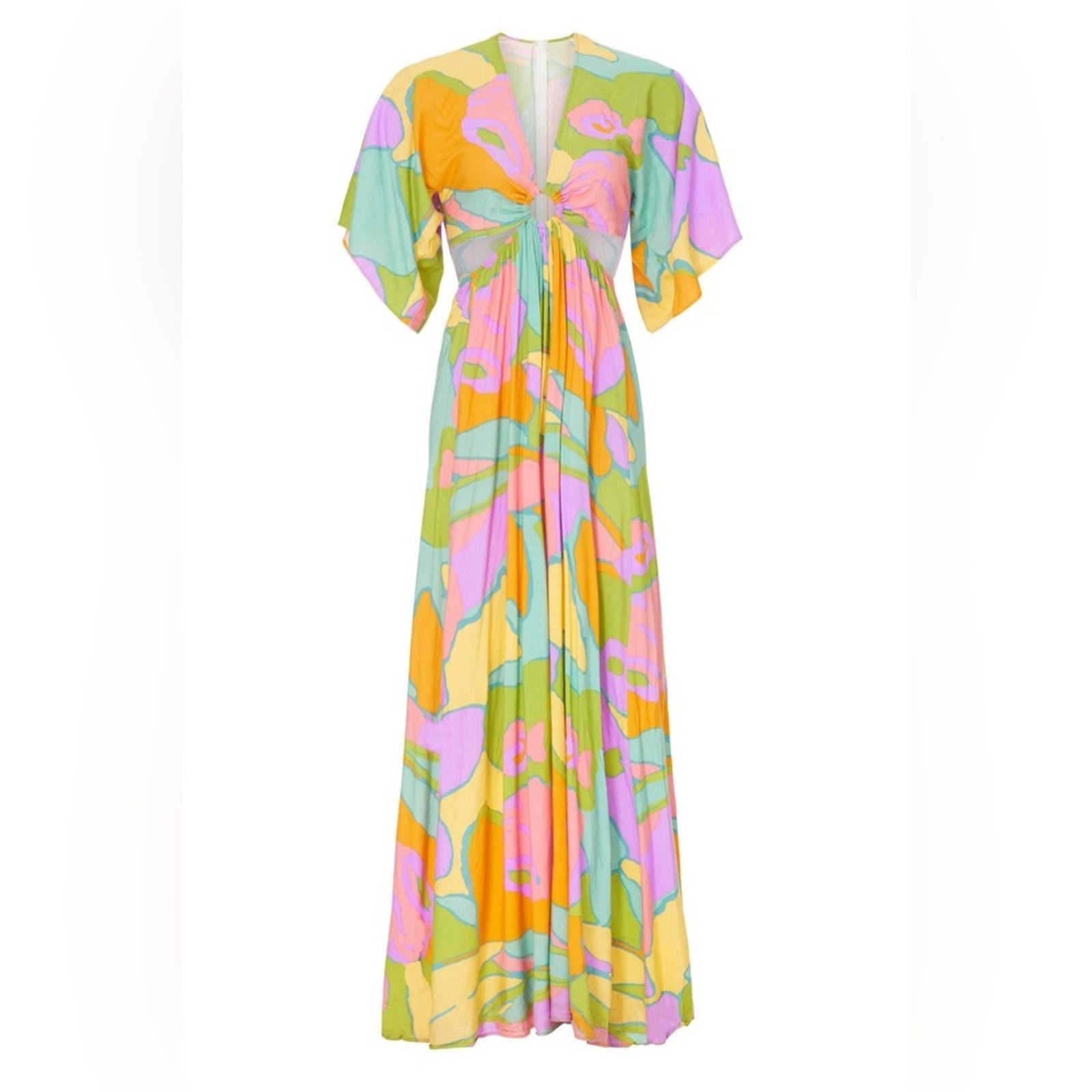 Show Me Your MuMu Show Me Your Mumu Dana Summer Sorbet Cut Out Maxi Dress Size S / US 4 / IT 40 - 5 Thumbnail