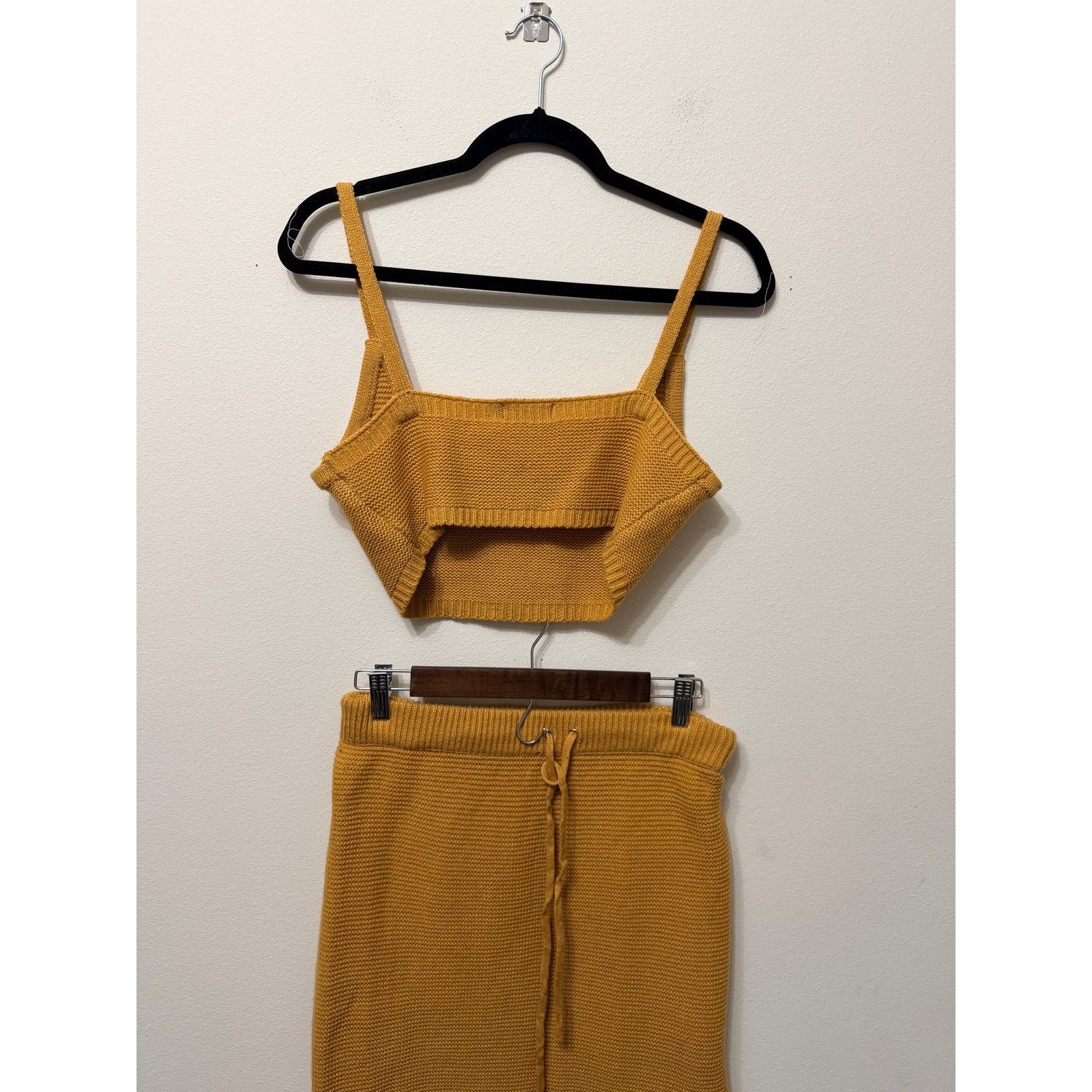 Asos Preloved Skylar Rose 2-Piece Knit Matching Set - Sz L Size L / US 10 / IT 46 - 2 Thumbnail