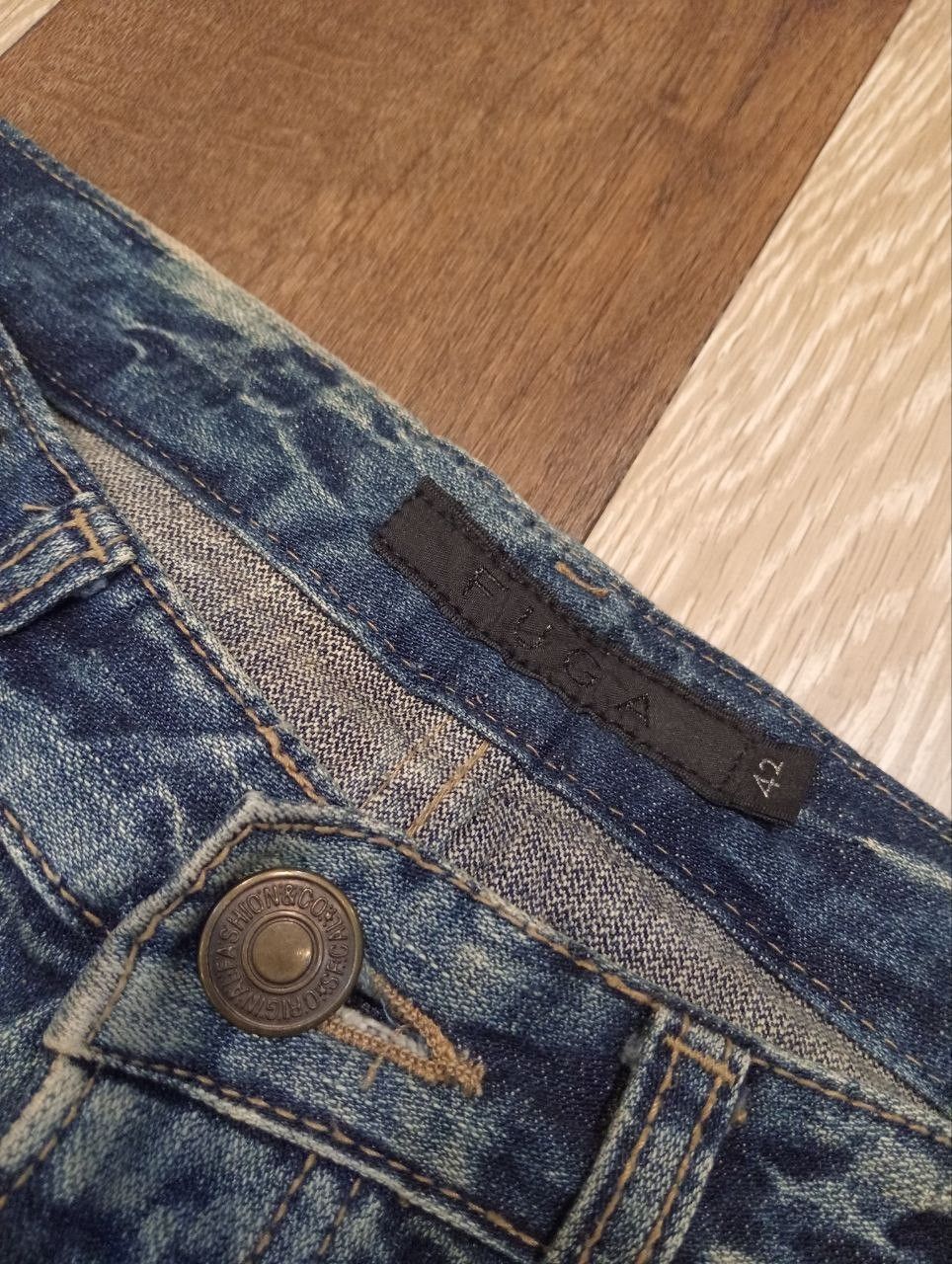 GOSTAR DE FUGA FUGA BLUE DISTRESSED FLARED DENIM PANTS Size US 30 / EU 46 - 7 Thumbnail