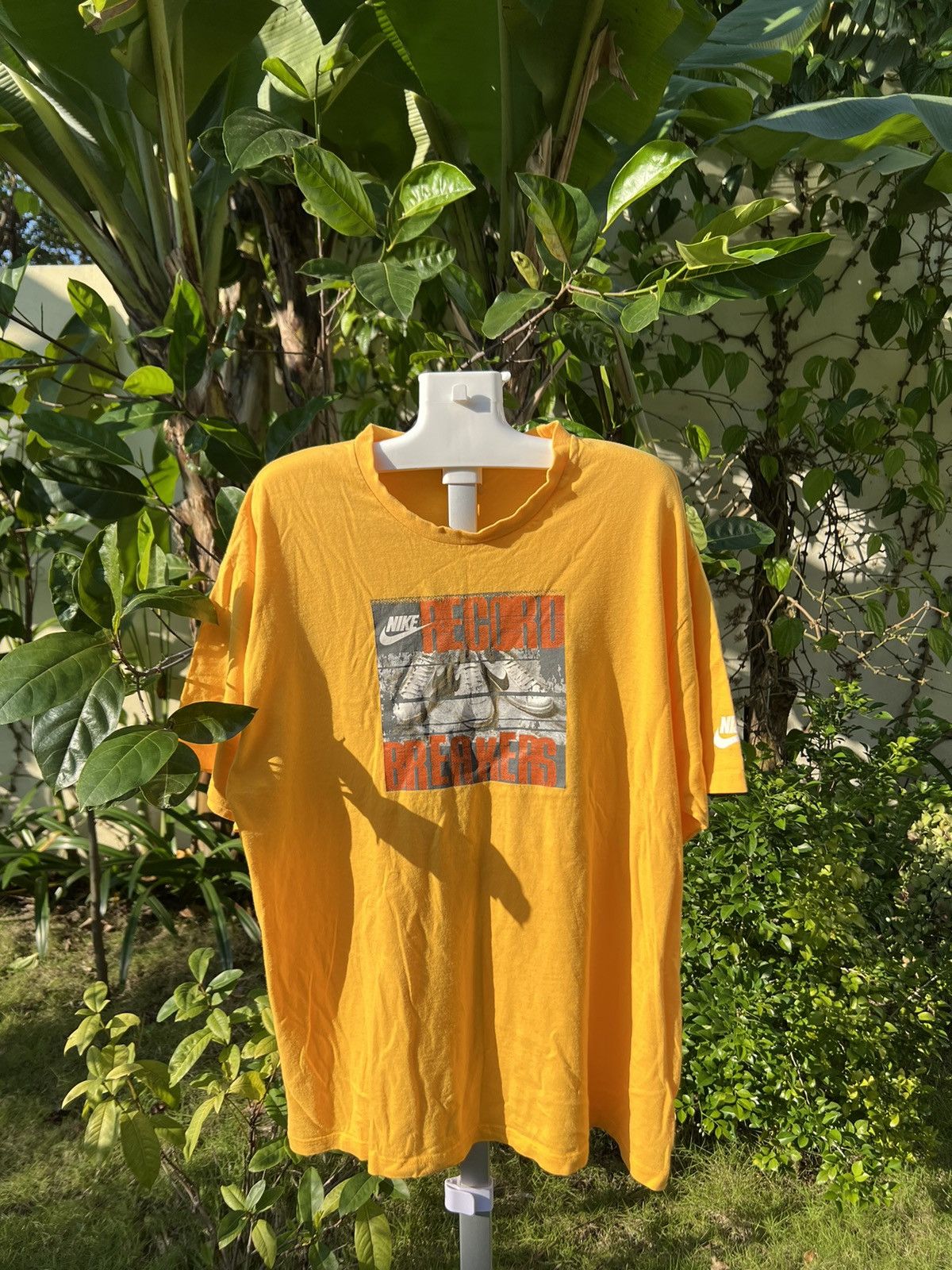 Nike × Vintage 90's NIKE RECORD BREAKERS BIG LOGO SWOOSH Y2K TEE RETRO RARE Size US L / EU 52-54 / 3 - 1 Thumbnail