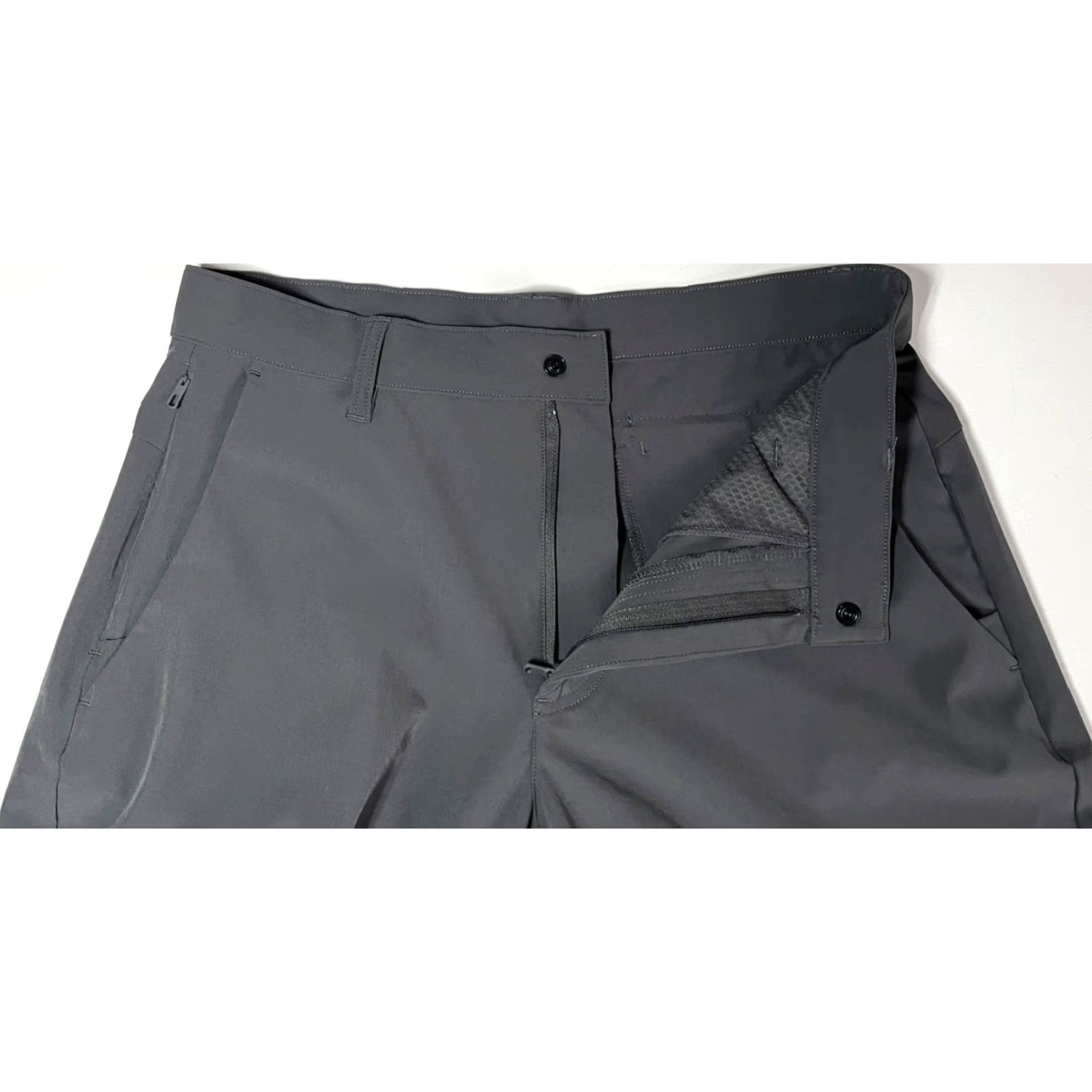 Fabletics NWT Fabletics Pants Men The Only Pant Classic Fit Gray 30x29 Regular Straight Chino Zip Pockets Water Resistant Logo City Sports Size 30 Mens Size US 30 / EU 46 - 5 Thumbnail