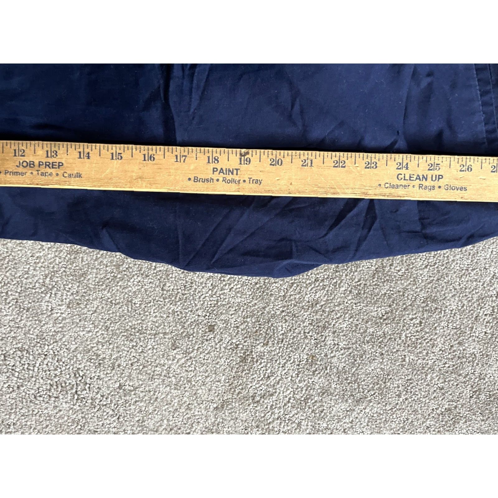 Vintage New York & Company Pants Cargo Navy Blue Cotton Size 4 Womens Straight Inseam 24" Front Flat Pockets Casual Cargo Style Regular Size 27" / US 4 / IT 40 - 6 Thumbnail