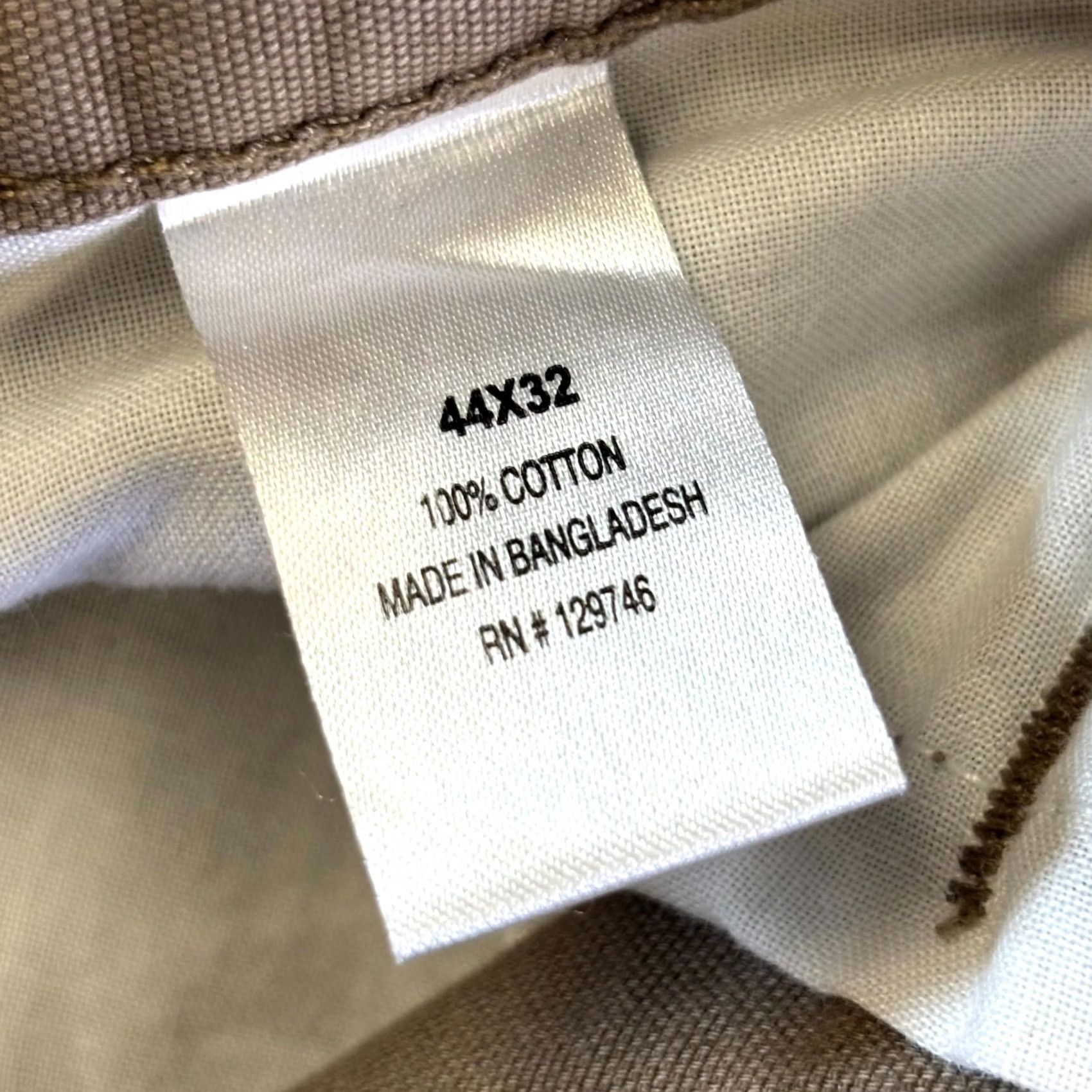 The Mountain Blue Mountain Chino Pants Mens Beige 44x32 100% Cotton Tapered Regular fit Size US 44 / EU 60 - 7 Thumbnail