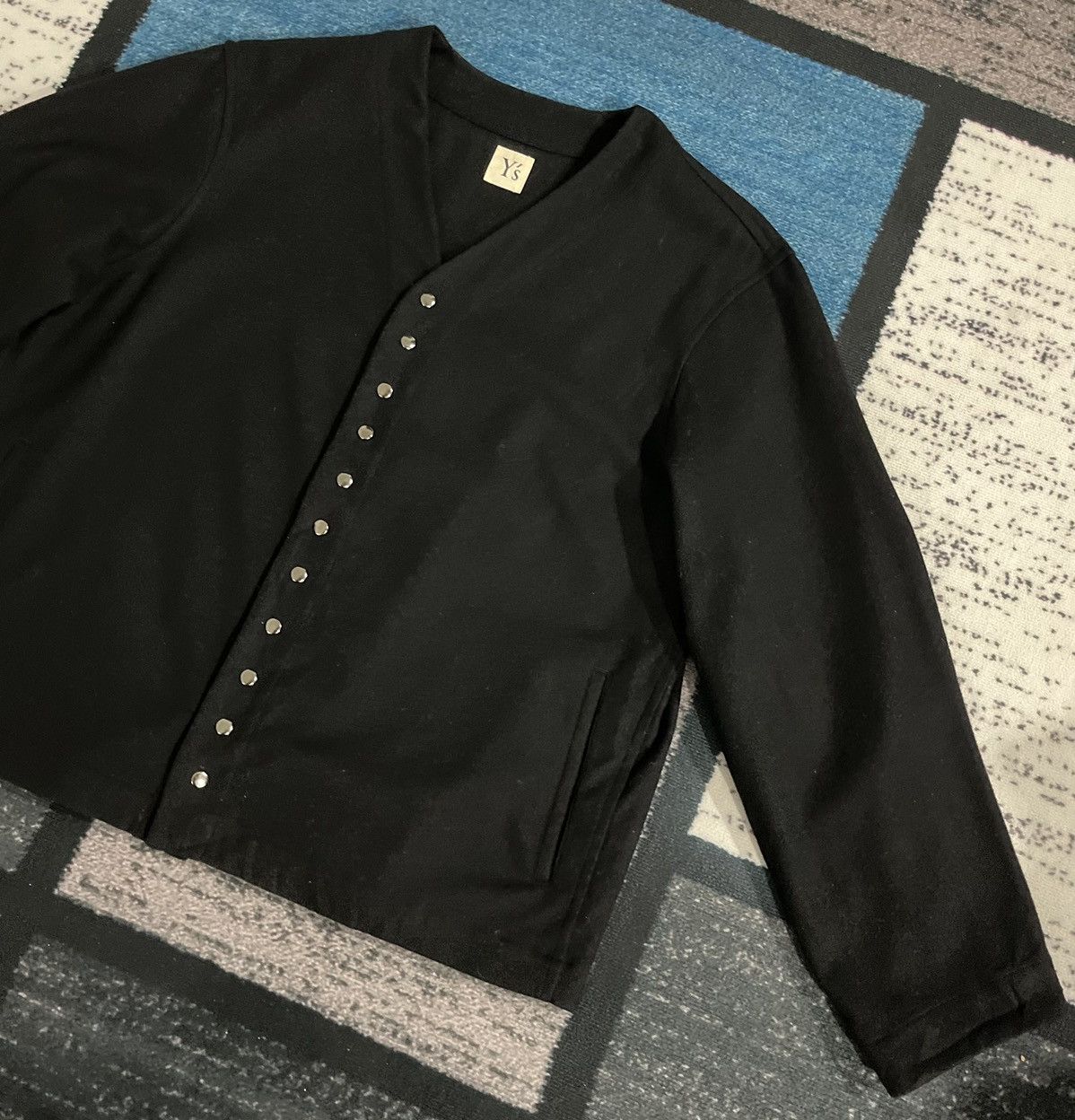 Yohji Yamamoto Vintage Yohji Yamamoto cardigan wool jacket Size US L / EU 52-54 / 3 - 3 Thumbnail