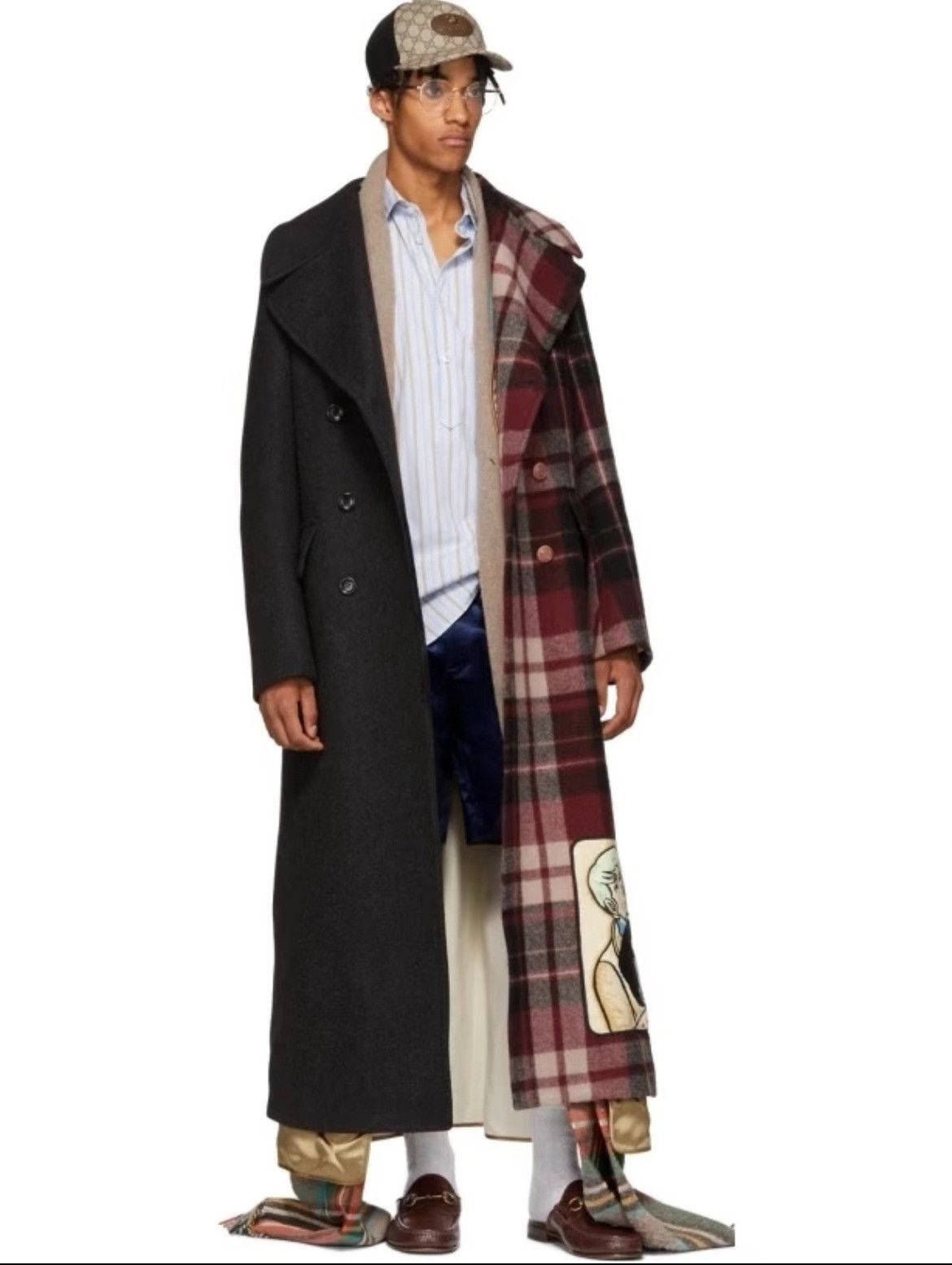 Gucci Gucci FW18 Runway Comic Patch Wool Coat Size US S / EU 44-46 / 1 - 1 Thumbnail