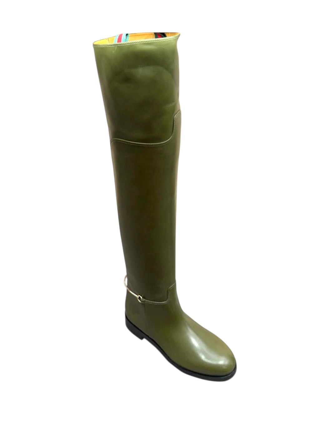 Balenciaga Gucci Slim Horsebit Knee High Boots SIZE 35.5 Size ONE SIZE - 1 Thumbnail