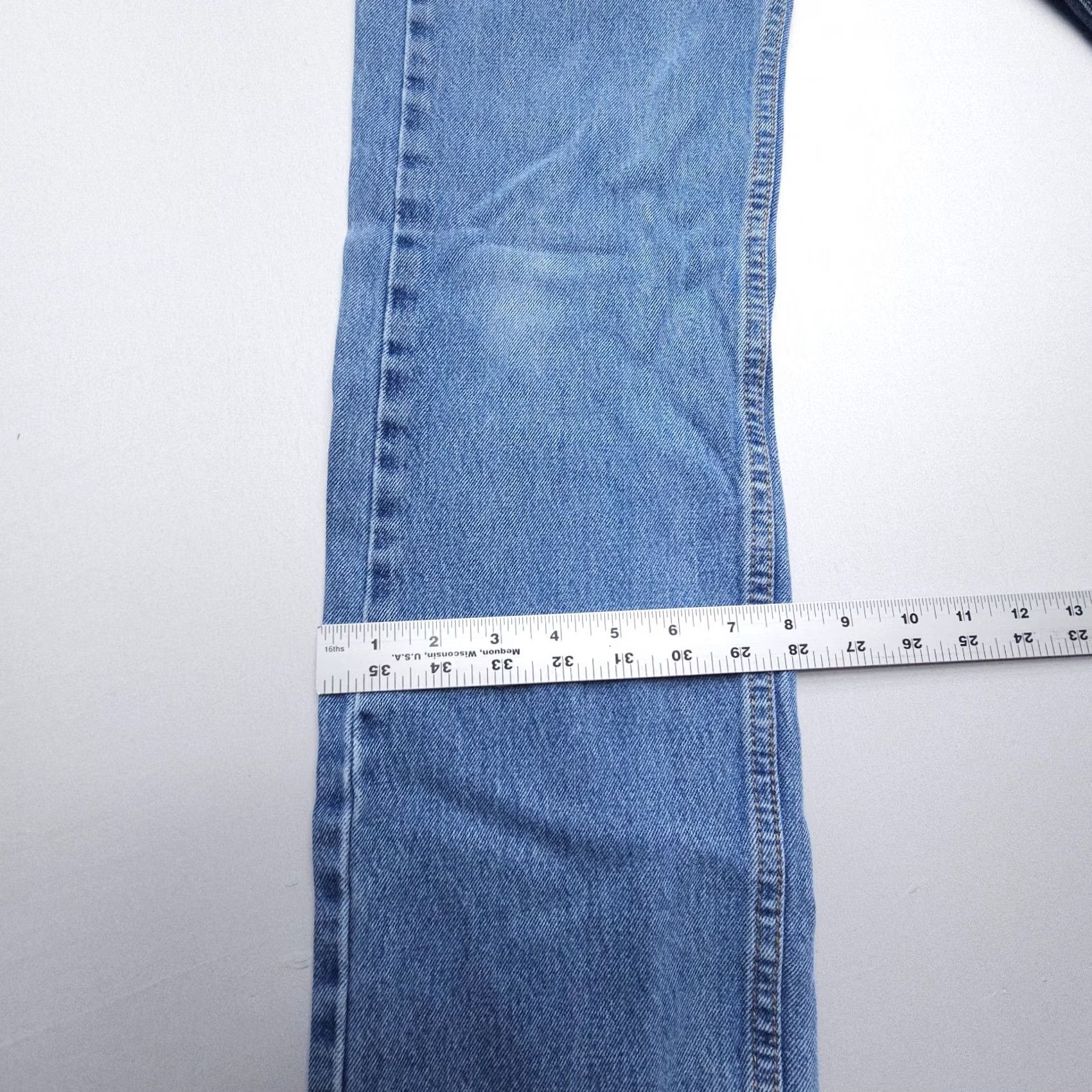 Levi's Levi's 505 Jeans Regular Fit Straight Leg Mens 30 x 30 Denim Blue Cotton 5-Pocket Logo Vintage No (30") 30" Inseam Size US 30 / EU 46 - 5 Thumbnail