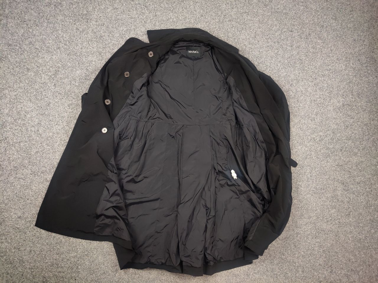 MAX&Co. MAX&co Design Max Mara long Trench coat Nylon Belt Jacket Size L / US 10 / IT 46 - 12 Thumbnail