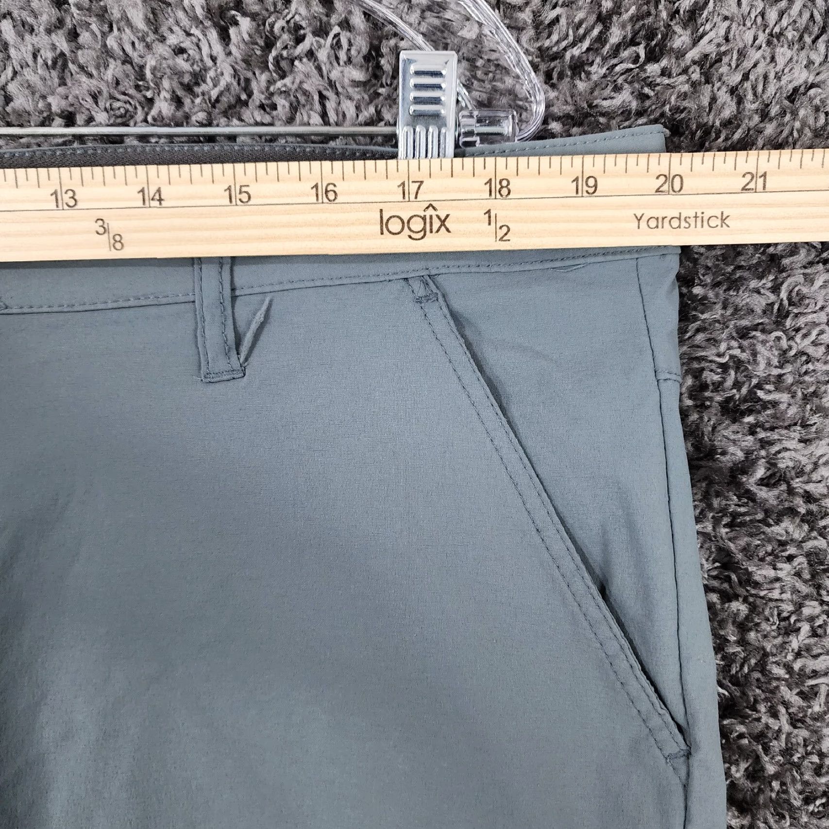 Weatherproof WEATHERPROOF Mens Cargo Trail Shorts Size 40 Flat Front Blue Size US 40 / EU 56 - 4 Thumbnail