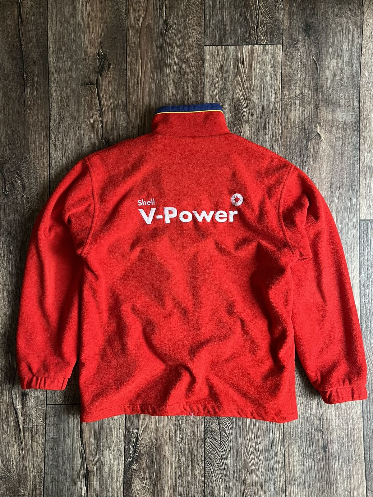 Ferrari × Vintage Vintage Ferrari Racing Formula 1 Shell V-Power Fleece Jacket Size US L / EU 52-54 / 3 - 10 Thumbnail