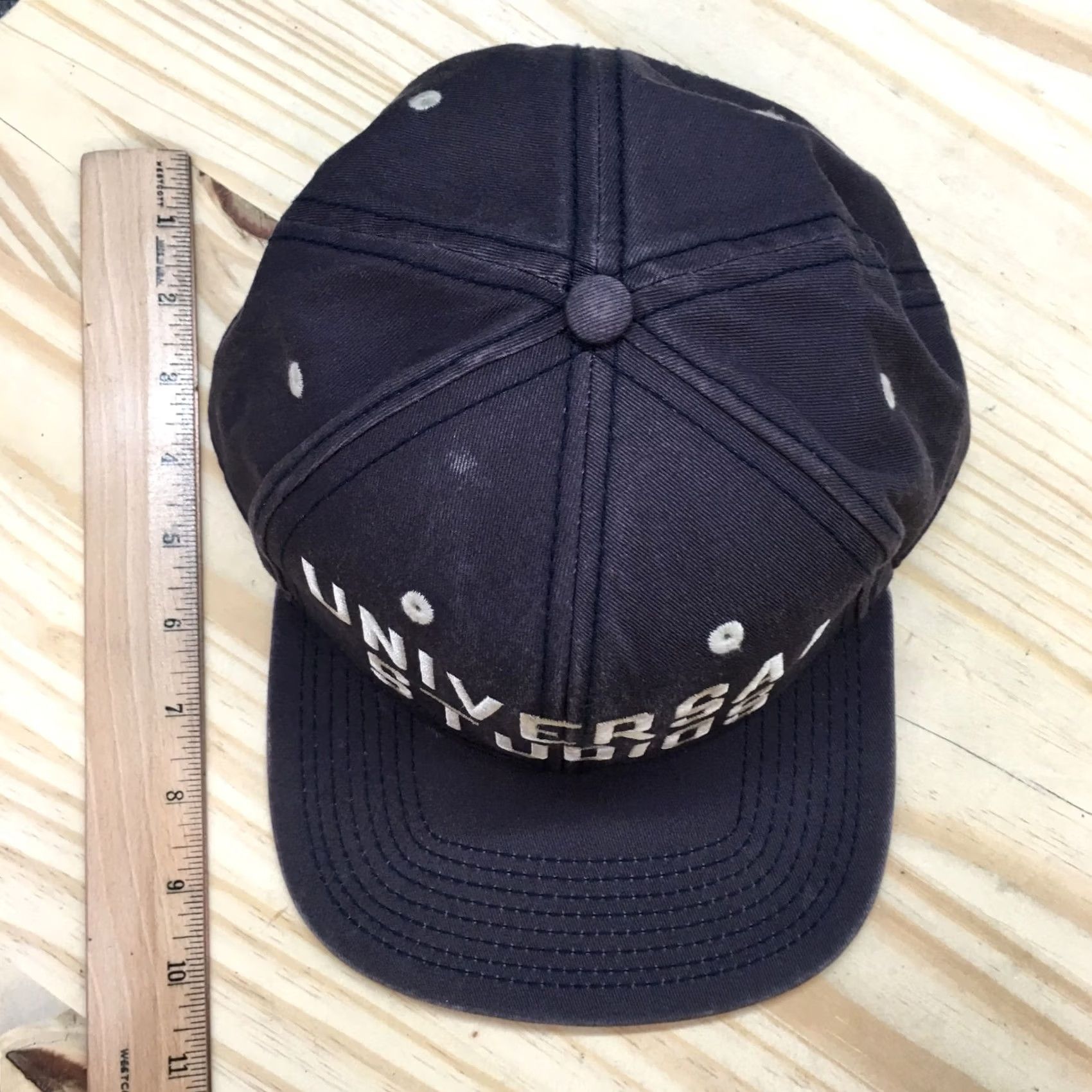 Vintage Universal Studios Hat Men Blue OS Adjustable Snapback Flat Brim Embroidered Logo Size ONE SIZE - 3 Thumbnail