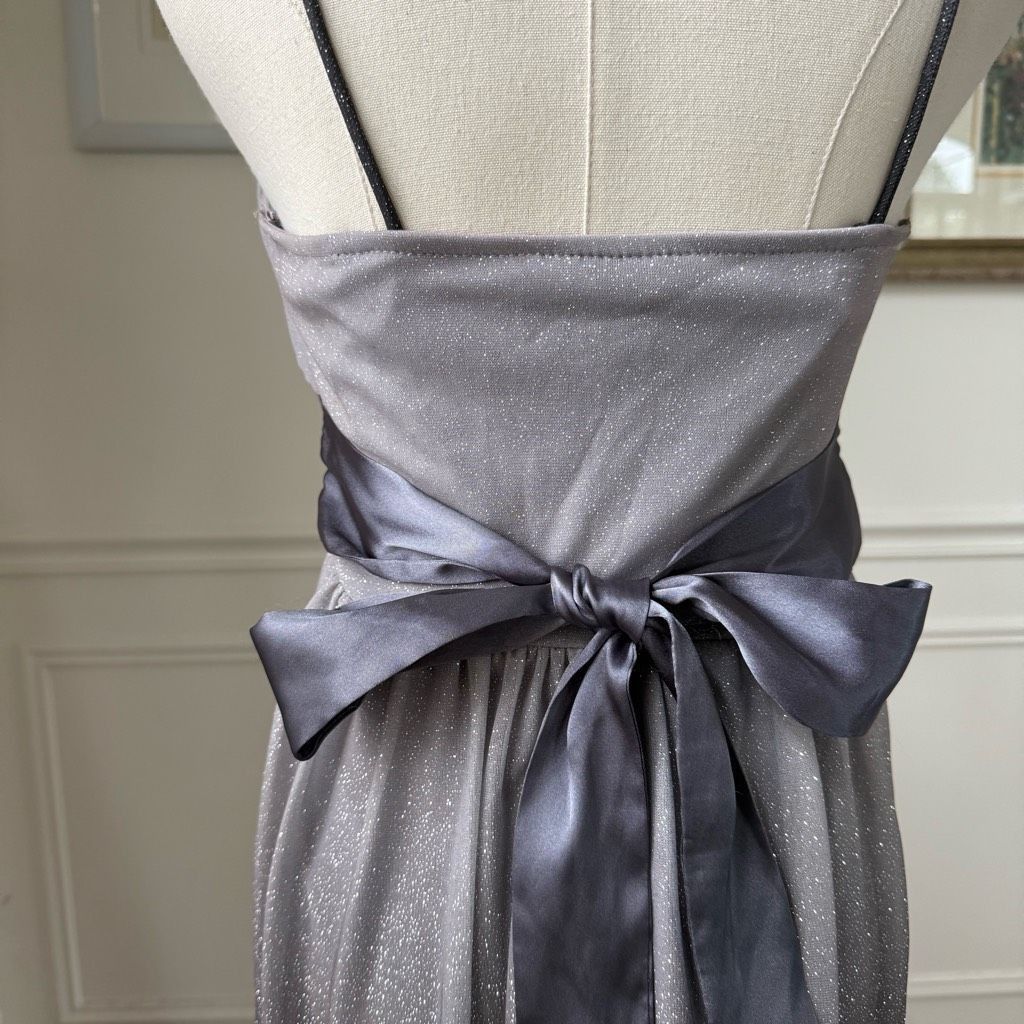 Other Vintage Y2K City Triangles Grey Shimmer Ombre Short Dress M Size M / US 6-8 / IT 42-44 - 6 Thumbnail