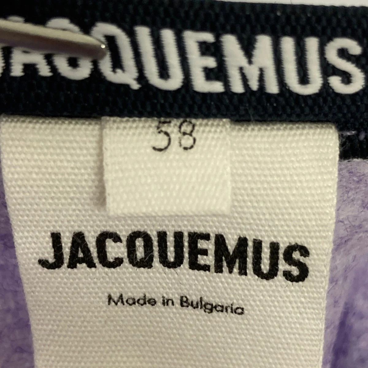 Jacquemus Lavender Fleece Cap Size ONE SIZE - 6 Thumbnail