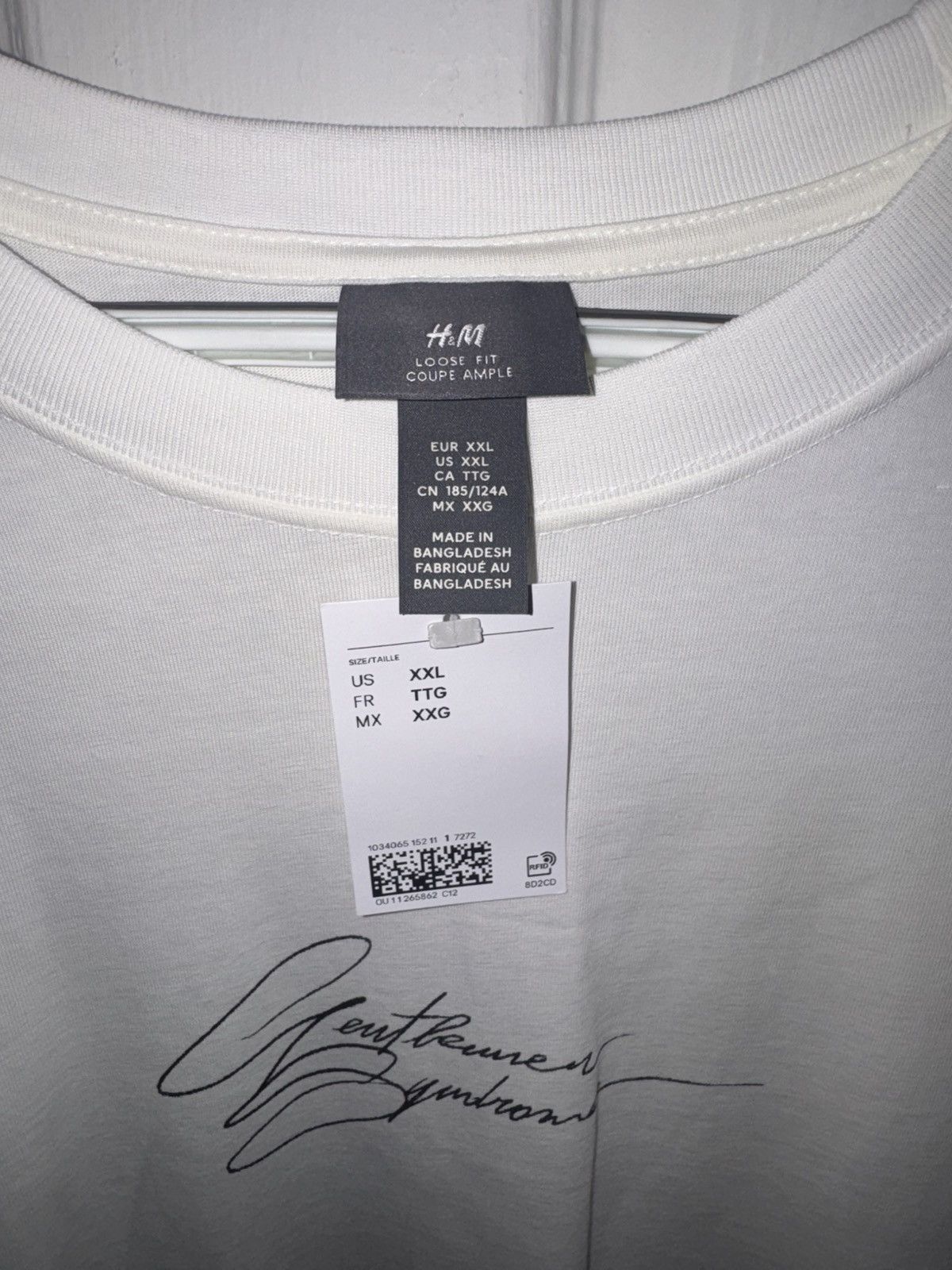 H&M H&M White Floral T Shirt Size US XXL / EU 58 / 5 - 3 Thumbnail
