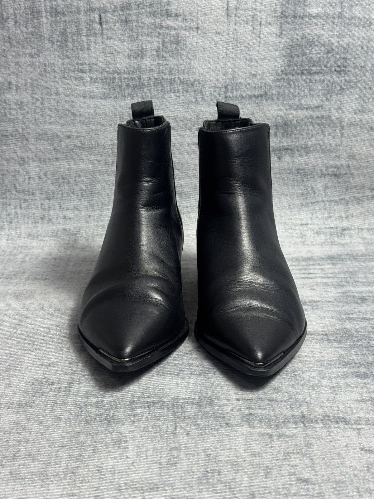 Acne Studios Acne Studios - Jensen Black Leather - Chelsea Ankle Boots Size US 6 / IT 36 - 2 Thumbnail