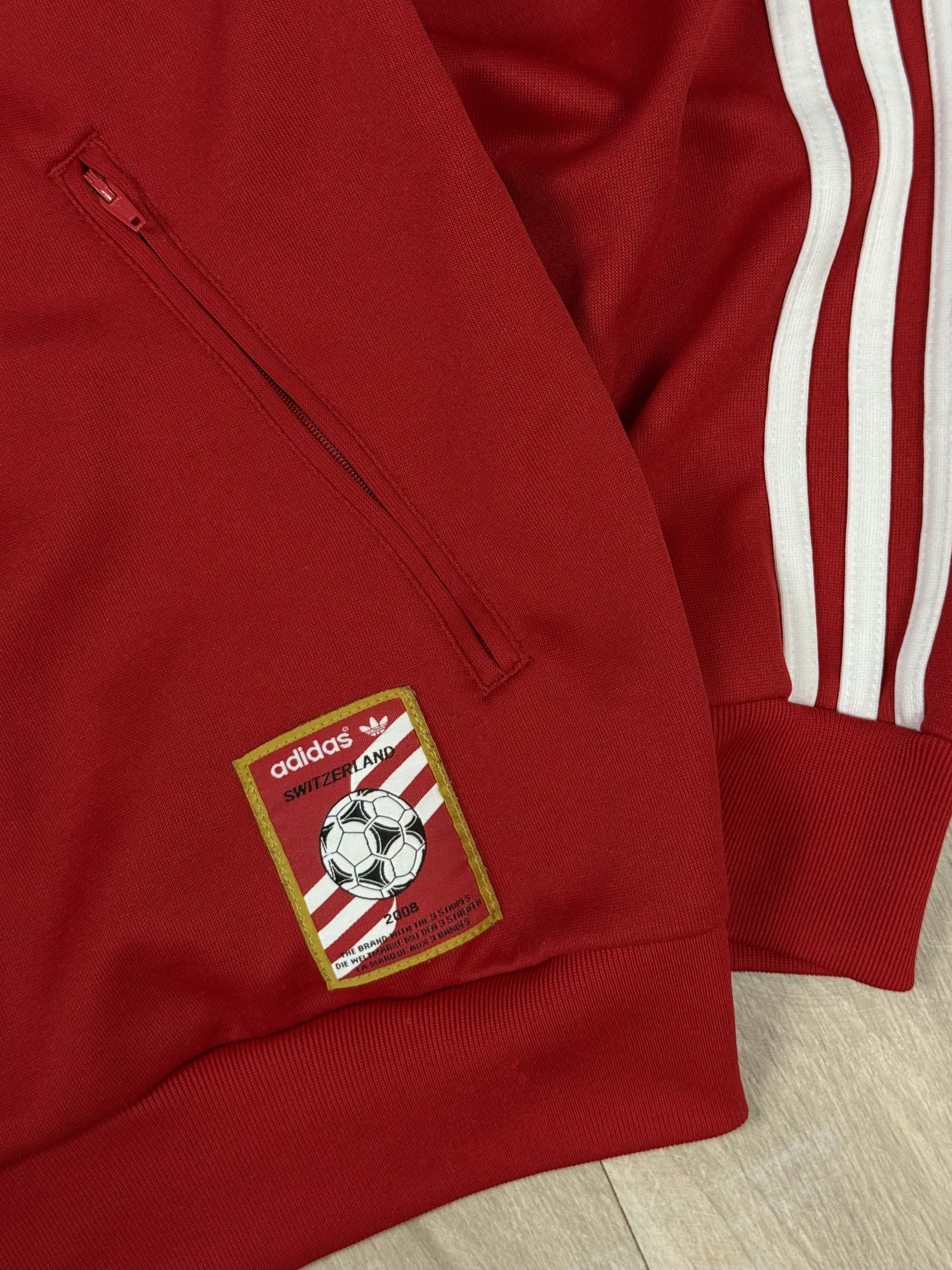 Adidas 2008 Adidas Originals Jacket Suisse Switzerland Football Size US L / EU 52-54 / 3 - 5 Thumbnail