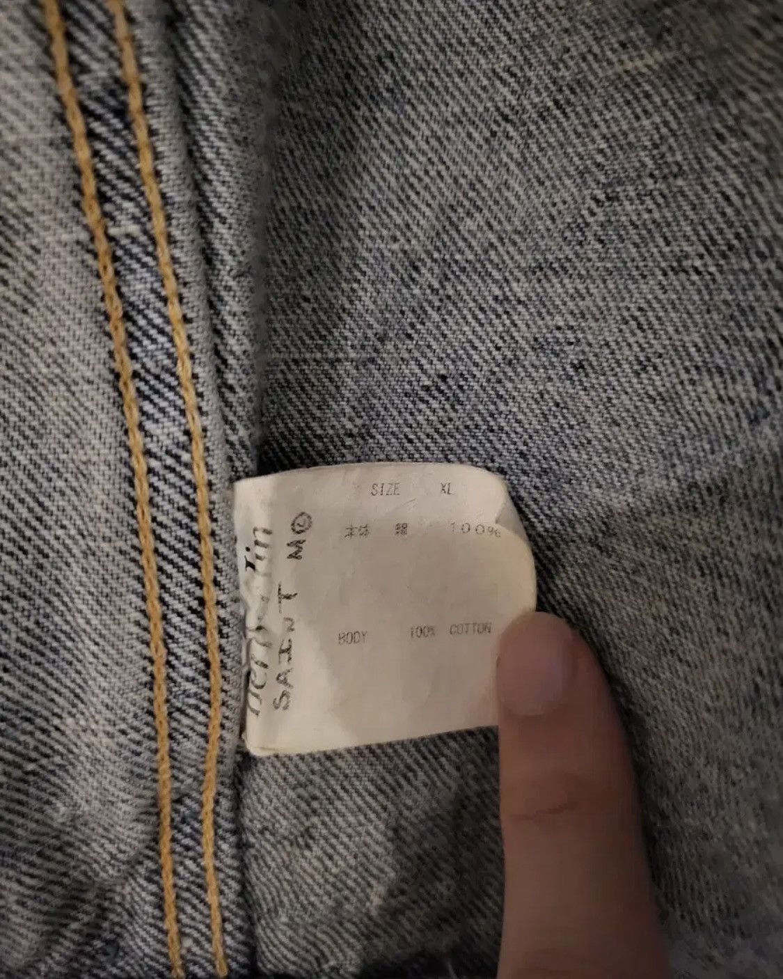 Saint Michael Saint Michael x BerBerJin Destroyed 2nd Denim Jacket Size US XL / EU 56 / 4 - 4 Thumbnail