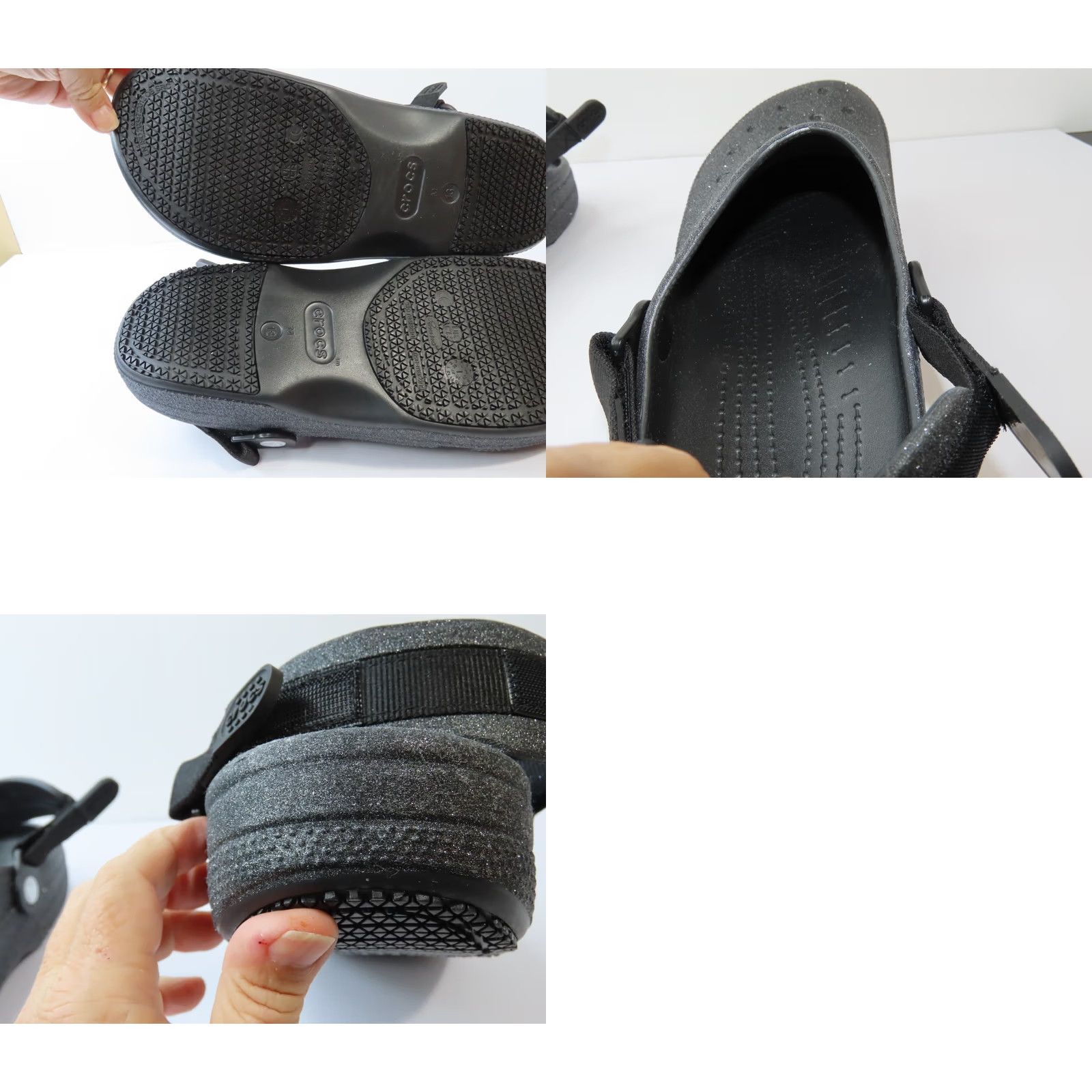Crocs Crocs Classic Work Graphic Clog Men’s 13 Black Glitter New 210454 Size US 13 / EU 46 - 8 Thumbnail