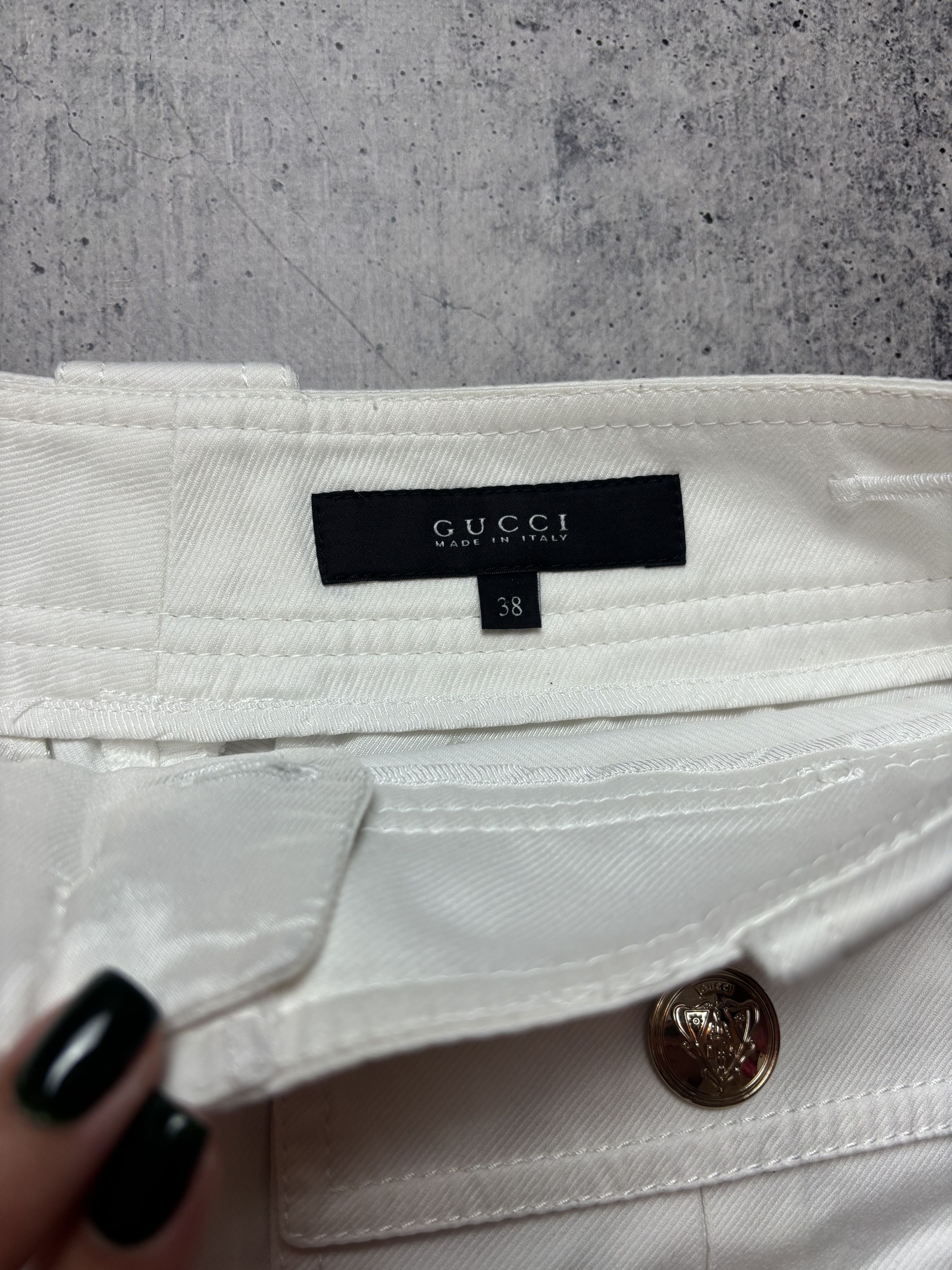 Gucci Gucci Shorts Cotton White Front Pockets Size 26" / US 2 / IT 38 - 6 Thumbnail