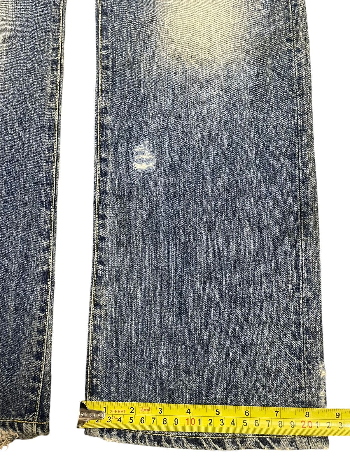 Blue Blue Japan Vintage Japanese Blue Way Bleached Distressed Baggy Jeans Size US 32 / EU 48 - 18 Thumbnail