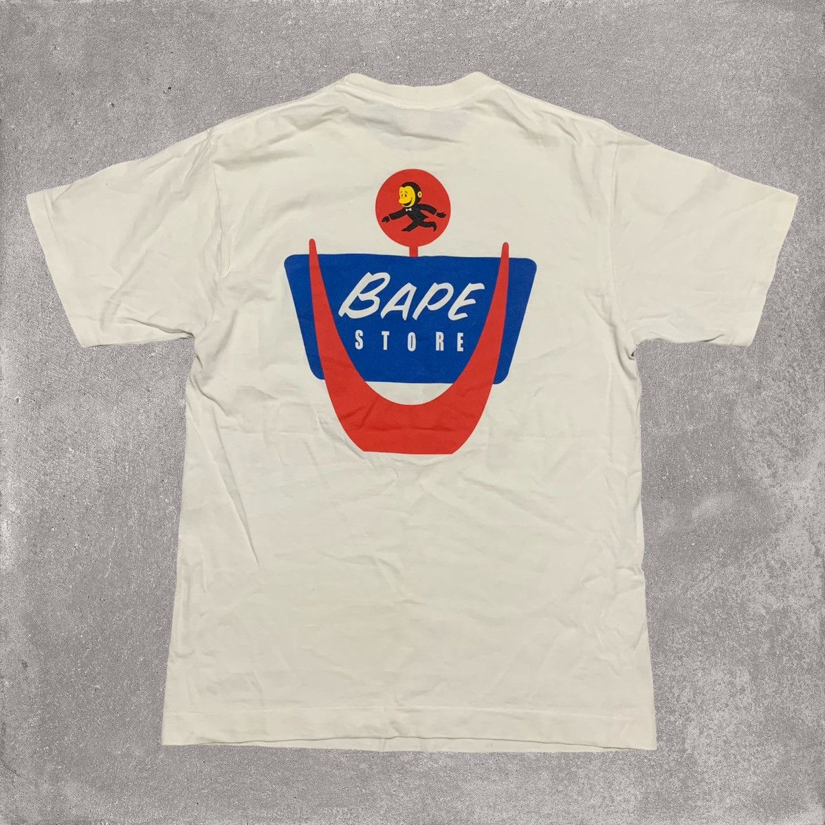 Bape Bape Medium Graphic White Tee A Bathing Ape Lukewarm Water Size US M / EU 48-50 / 2 - 2 Thumbnail