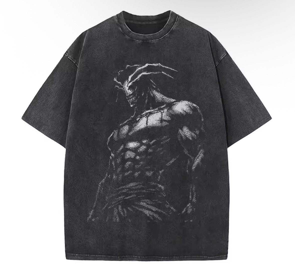 Japanese Brand High Street Sport Gym Macho Monster Washed Black T-Shirt Size US S / EU 44-46 / 1 - 1 Thumbnail