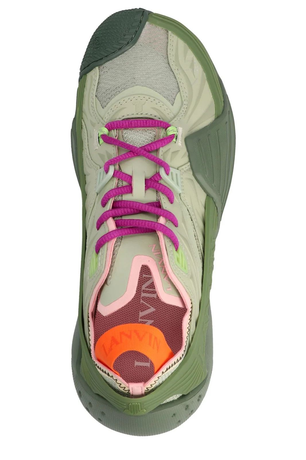 image of Lanvin O1W1Db10324 Sneakers In Green, Men's (Size 11)