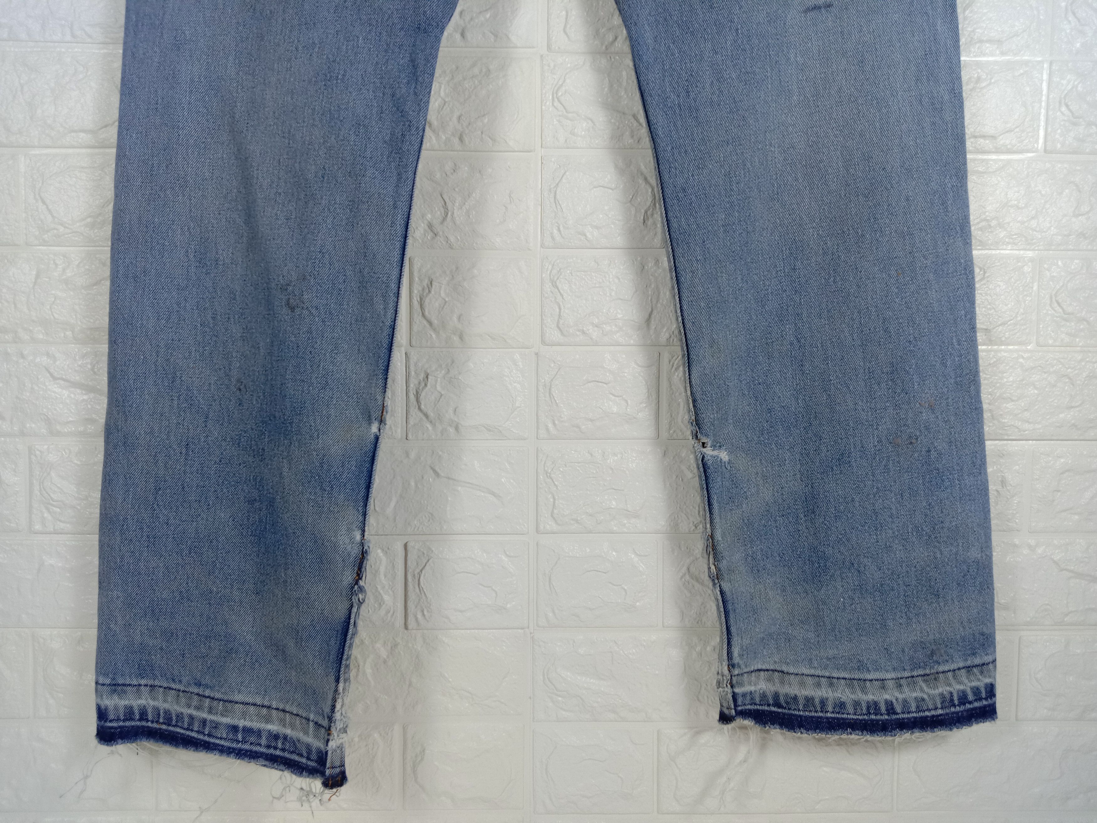 Levi's Vintage Levi's 505 Jeans Blue Wash Distressed Denim Size US 38 / EU 54 - 8 Thumbnail
