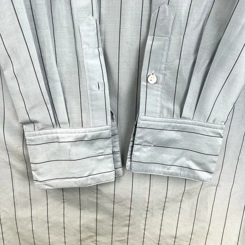 Celine Celine Long Sleeve Striped Shirt in Blue Size US S / EU 44-46 / 1 - 5 Thumbnail