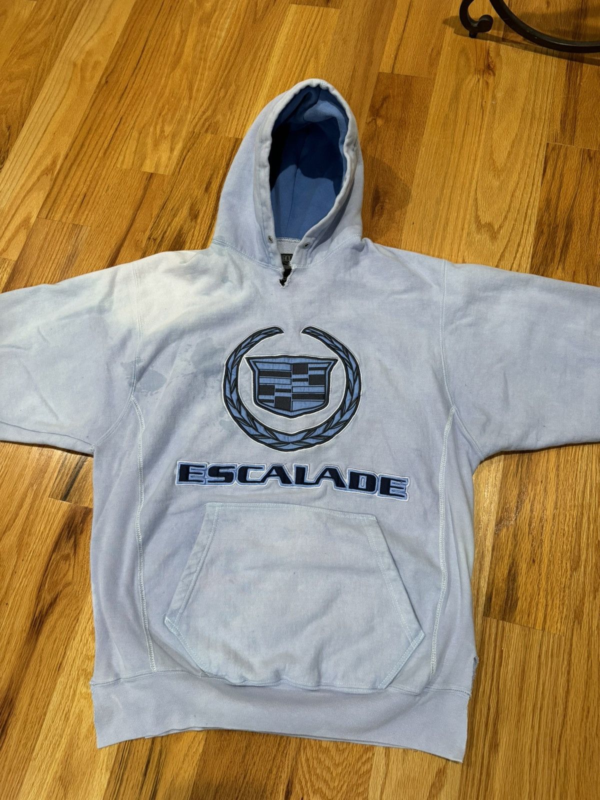 Cadillac × Steve And Barrys × Vintage vintage Cadillac escalade hoodie sweatshirt y2k light blue Size US M / EU 48-50 / 2 - 2 Thumbnail