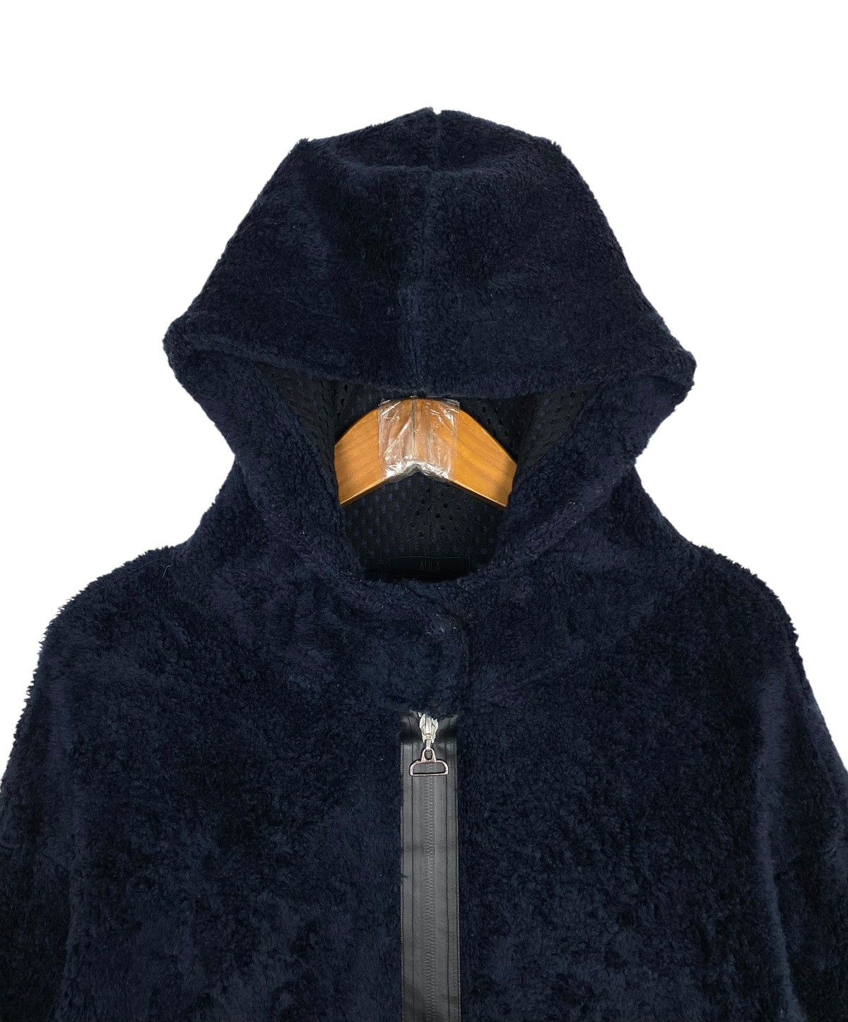 Japanese Brand Rare‼️ Aula Japan Crop Deep Pile Hoodie Made in Japan Size S / US 4 / IT 40 - 4 Thumbnail