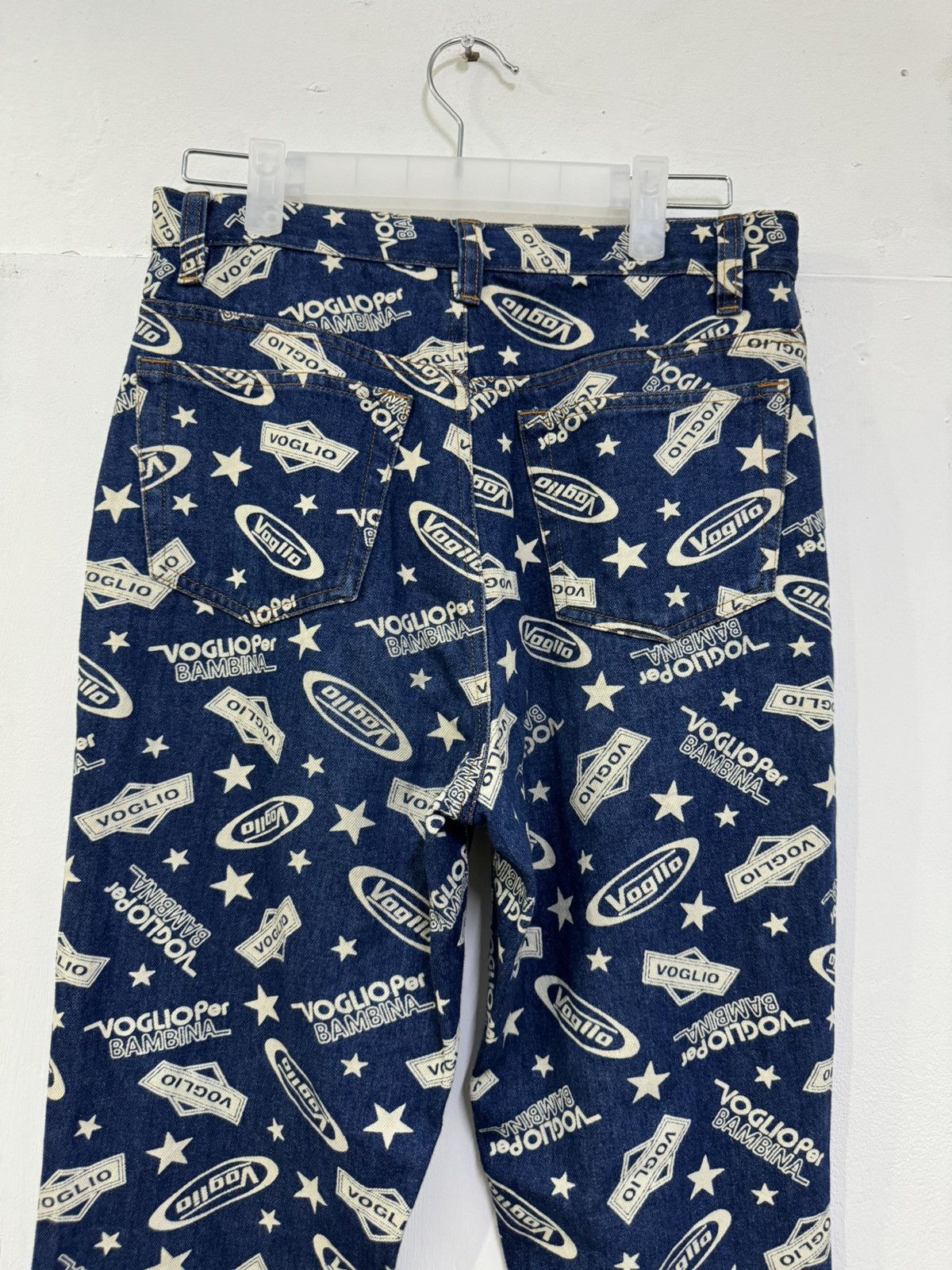 Hysteric Glamour VINTAGE FULL PRINTED FLARE DENIM VOGLIA JEANS Size US 29 - 9 Thumbnail