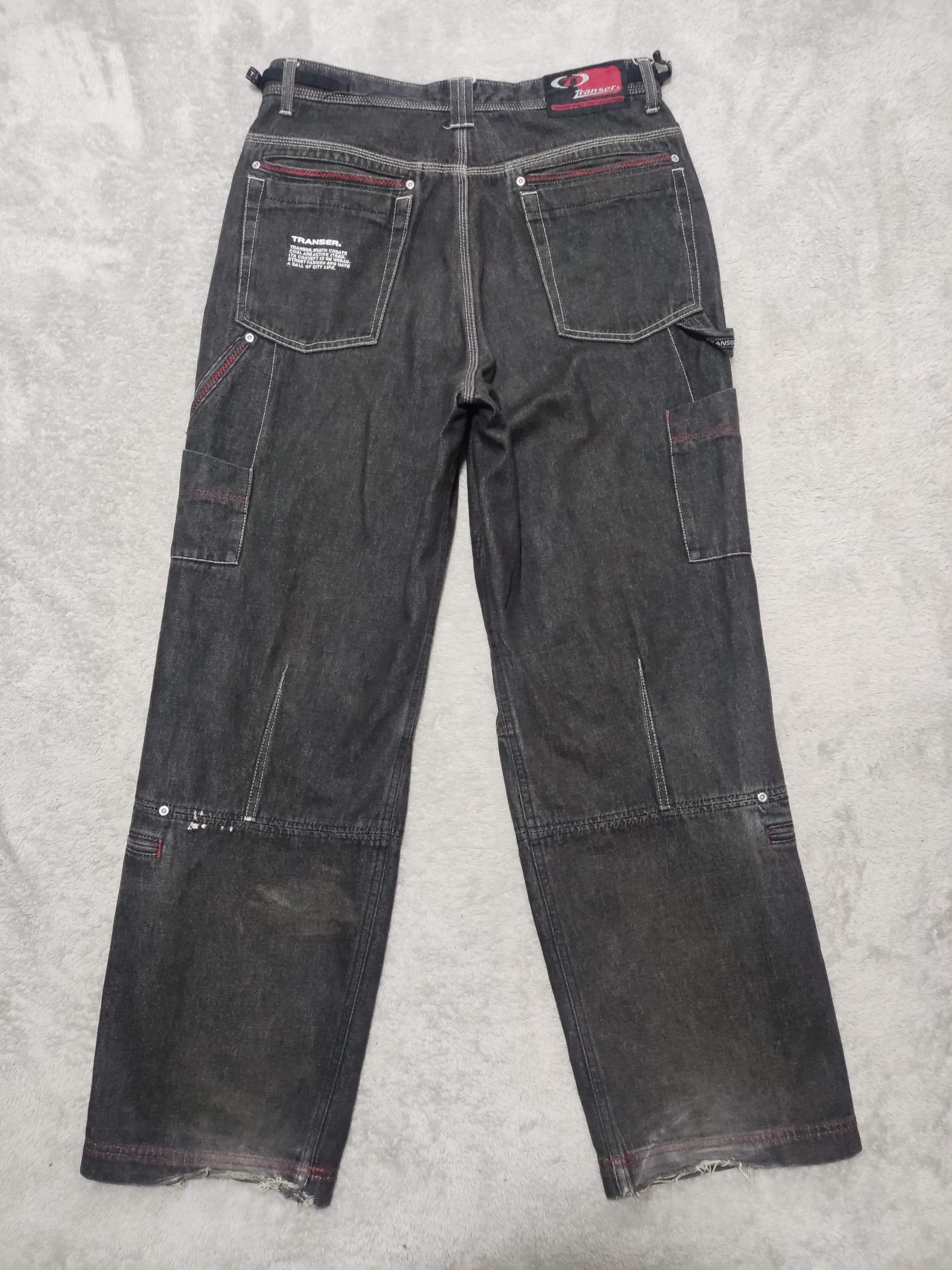 Japanese Brand 2000s Vintage Transer Hip Hop Culture Jnco Baggy Jeans Size US 34 / EU 50 - 3 Thumbnail