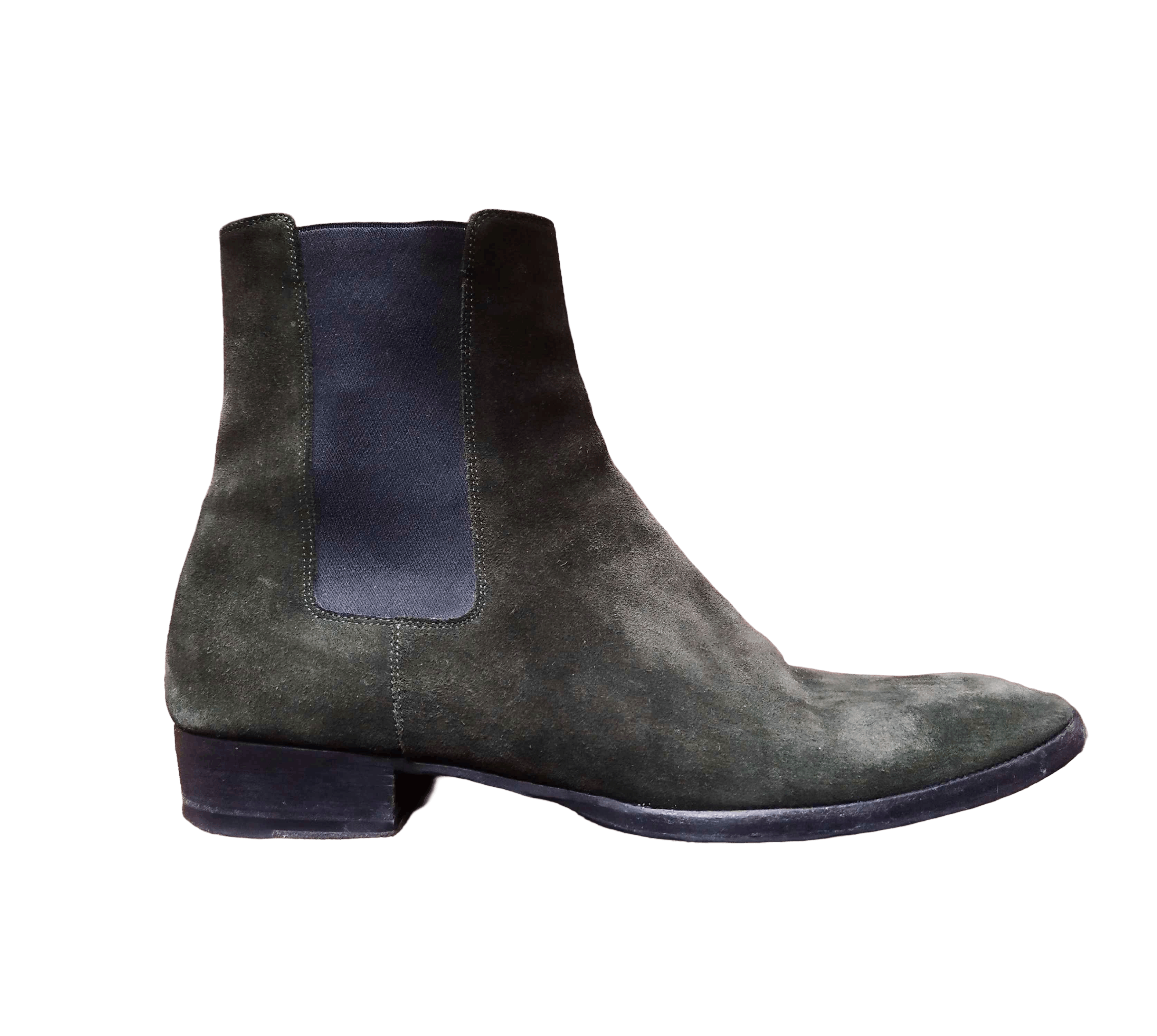 Saint Laurent Paris Saint Laurent Wyatt Chelsea boots in suede Size US 12 / EU 45 - 1 Thumbnail