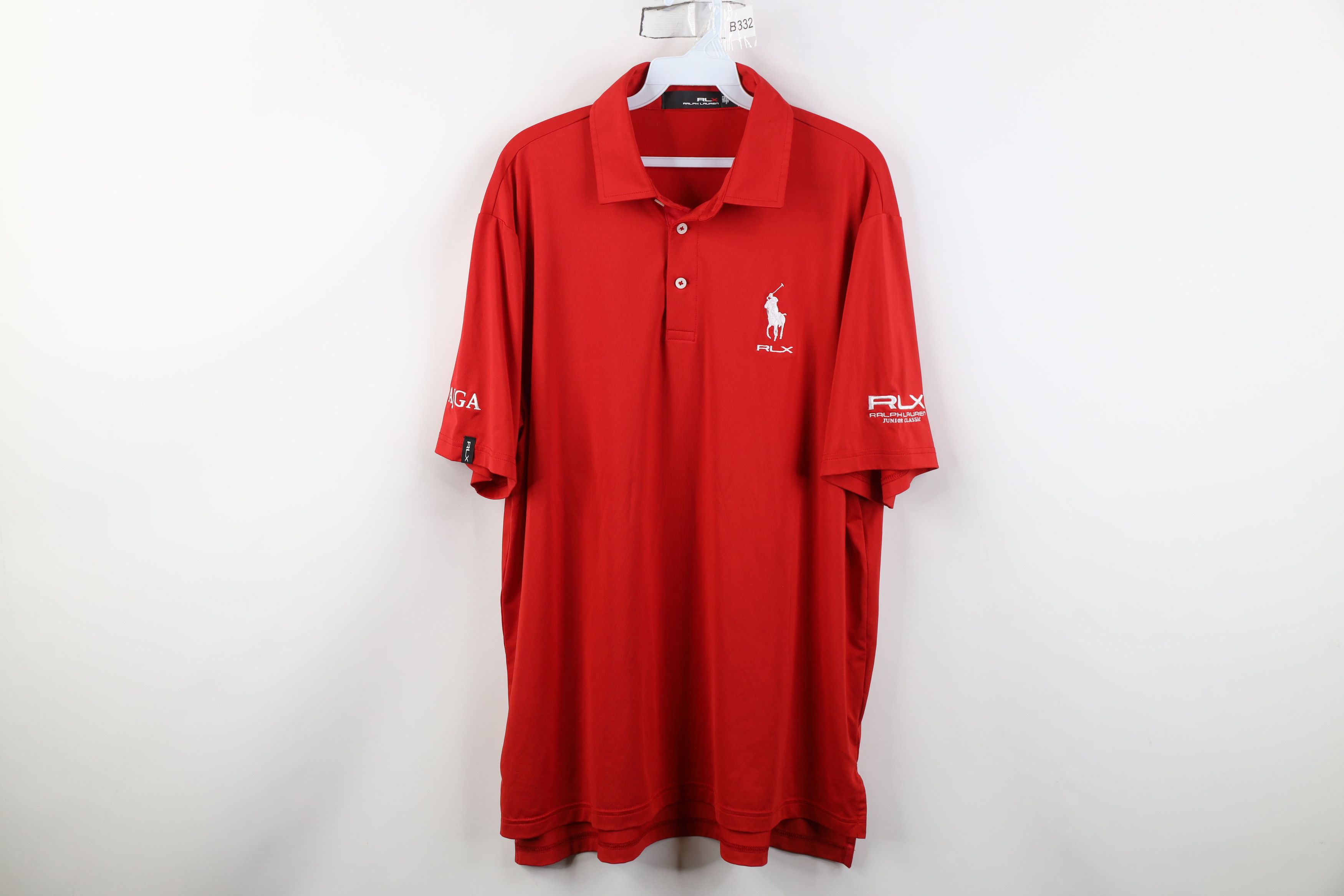 Polo Ralph Lauren Ralph Lauren RLX AJGA Junior Classic Collared Golf Polo Red Size US L / EU 52-54 / 3 - 1 Thumbnail
