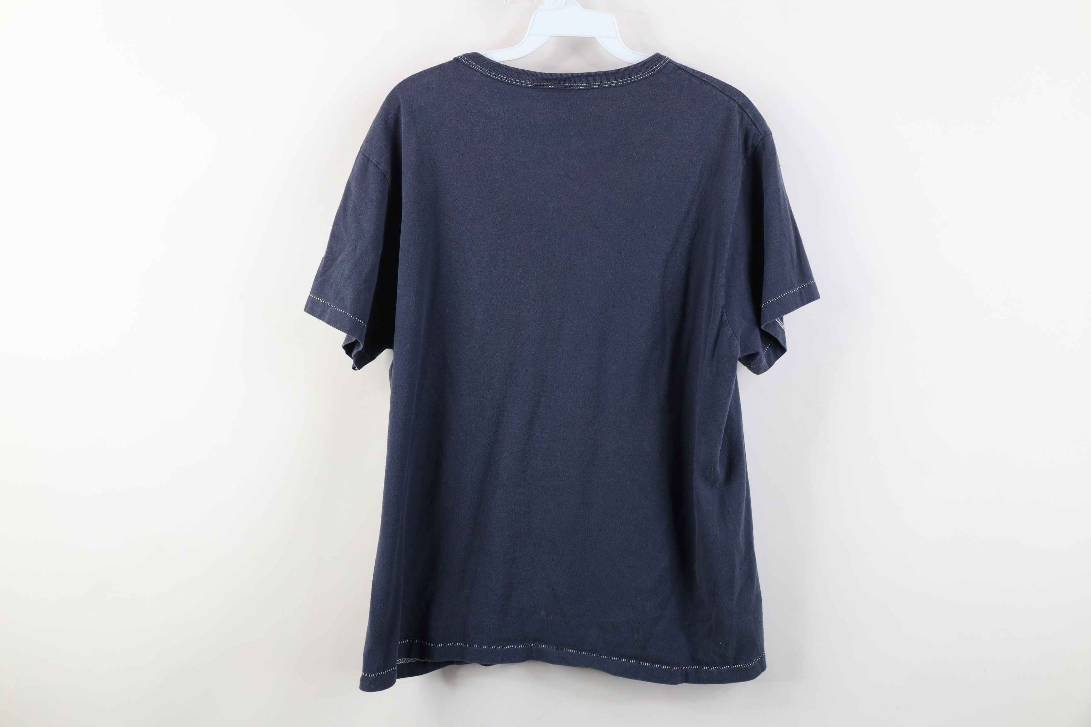 American Eagle Outfitters Vintage 90s Y2K American Eagle Devils Lacrosse T-Shirt Blue Size US M / EU 48-50 / 2 - 10 Thumbnail