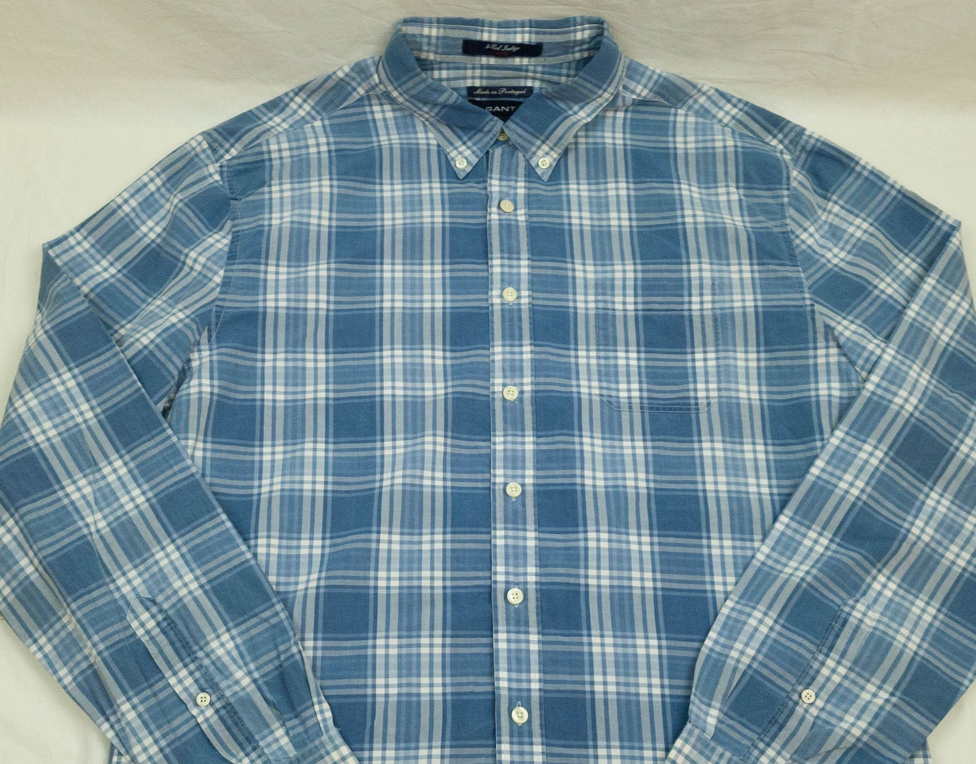 Gant GANT SHIRT LONG SLEEVE COTTON SIZE XL (LABEL 2XL) Size US XL / EU 56 / 4 - 4 Thumbnail