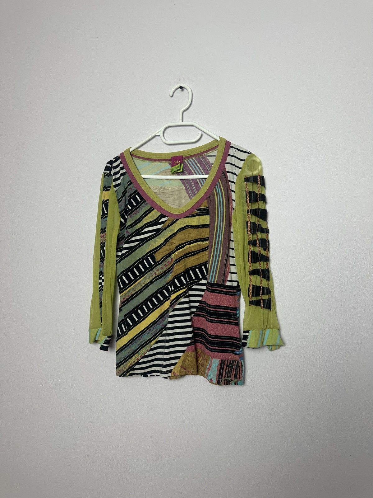 Vintage Save The Queen Mesh Top